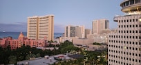 The view from the 14th floor. This was a partial ocean view room.