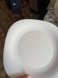 Assiette sensée être propre