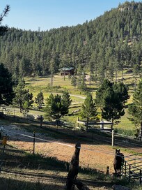 View from the upper road of the cabin