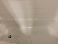 Caulking out of the bathtub