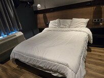 Bed which was advertised as king.
