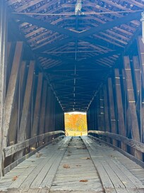 Covered bridge at Bollinger Mill