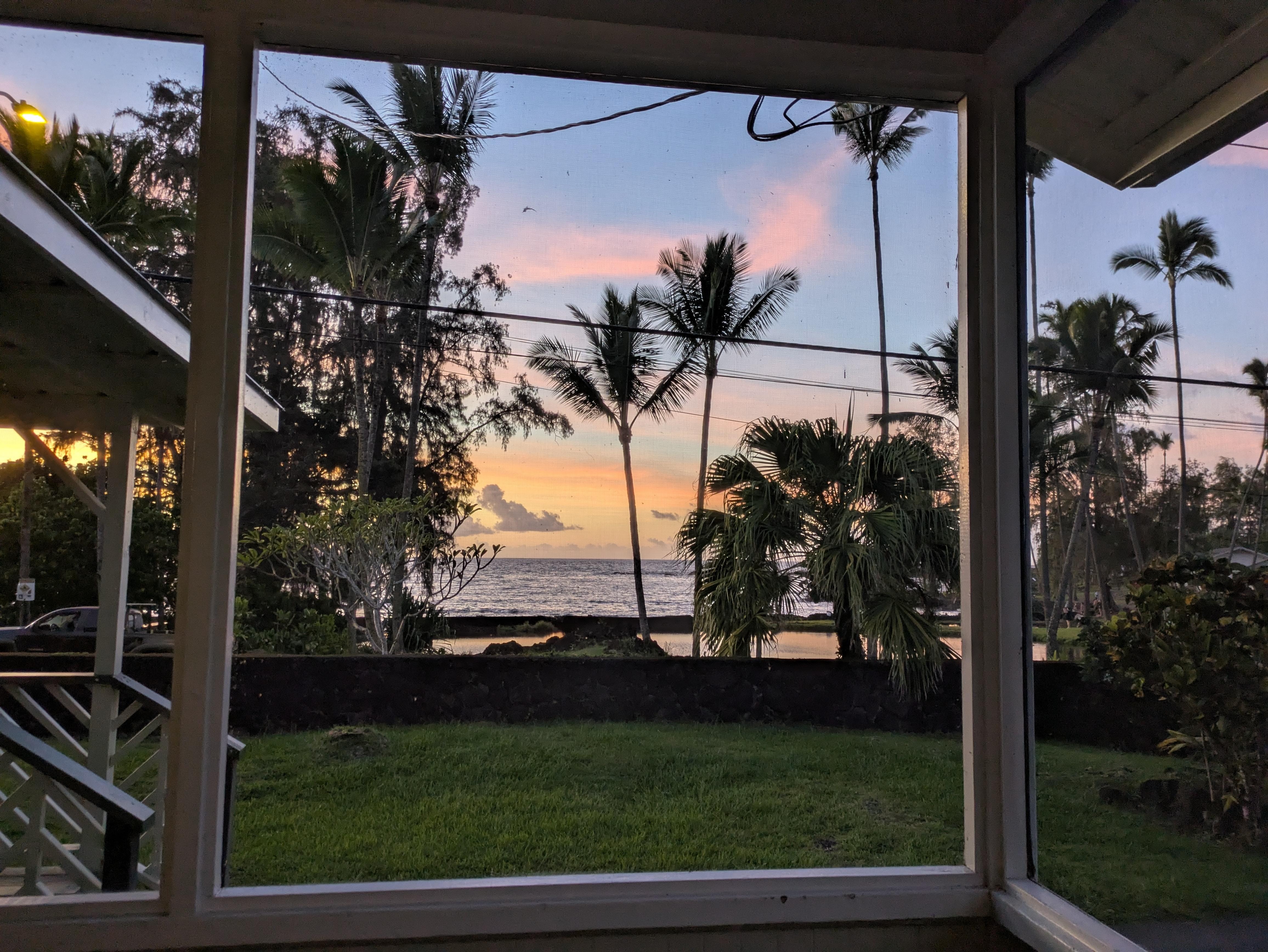 Sunset from the porch!