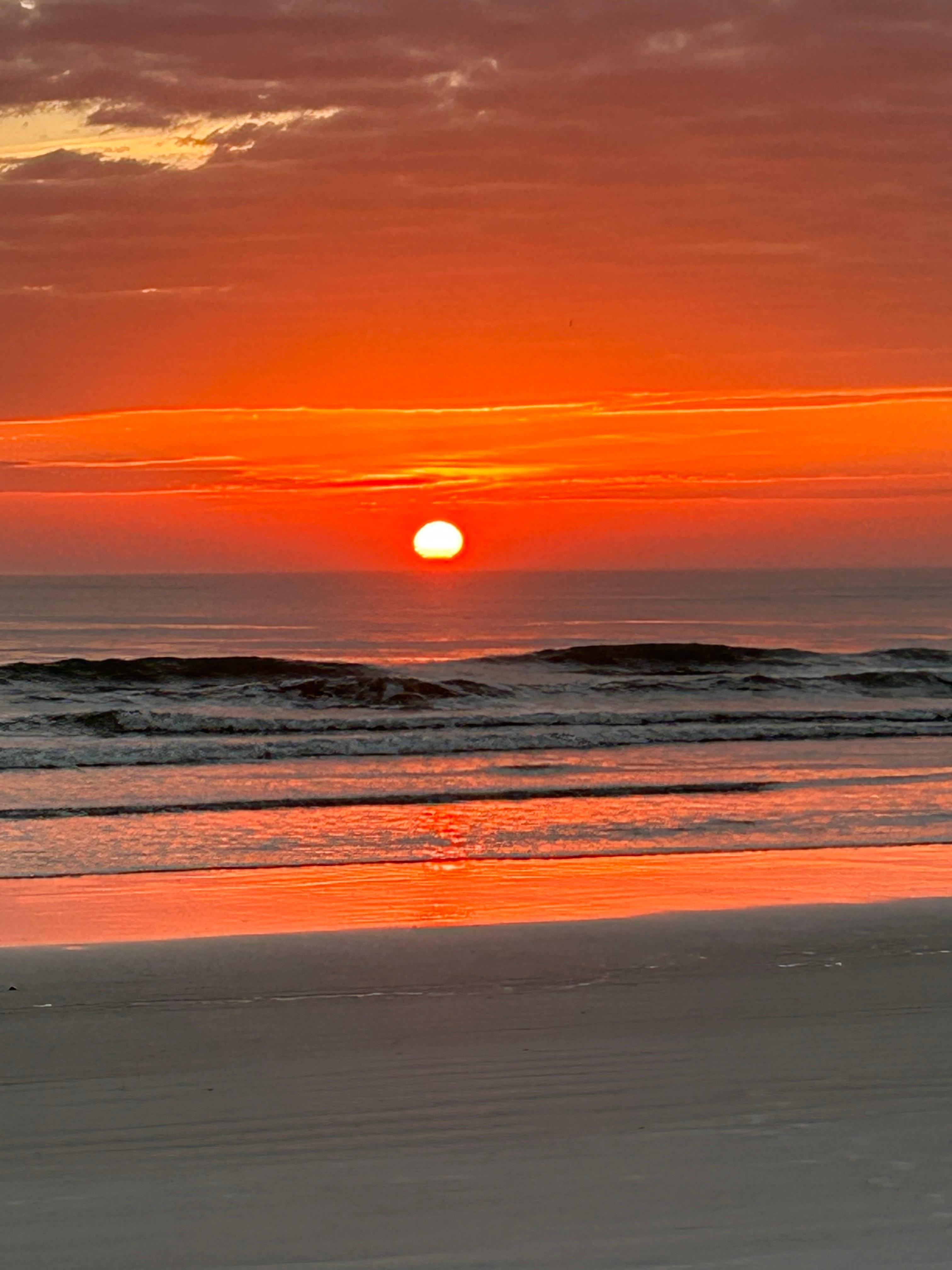 The sunrises are spectacular