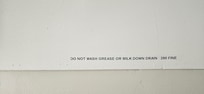 Note above kitchen sink