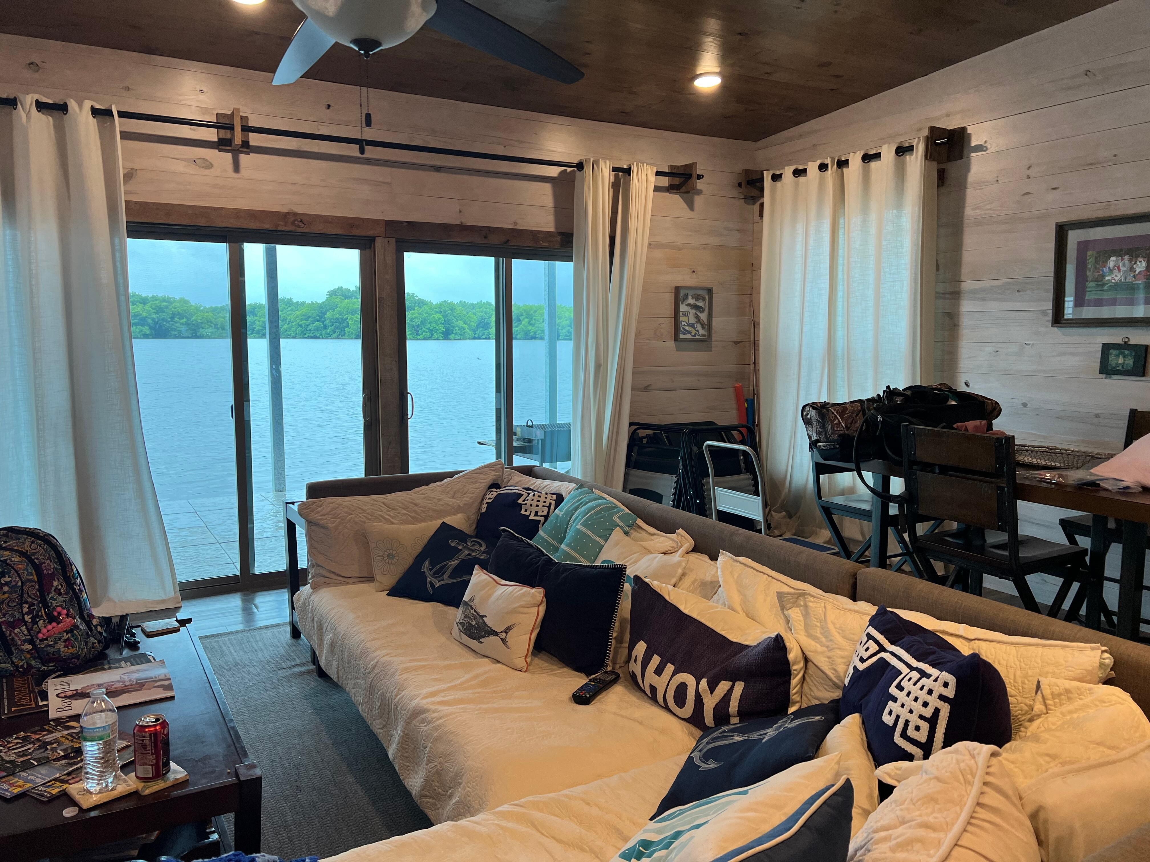 Living room when looking from the bedroom door