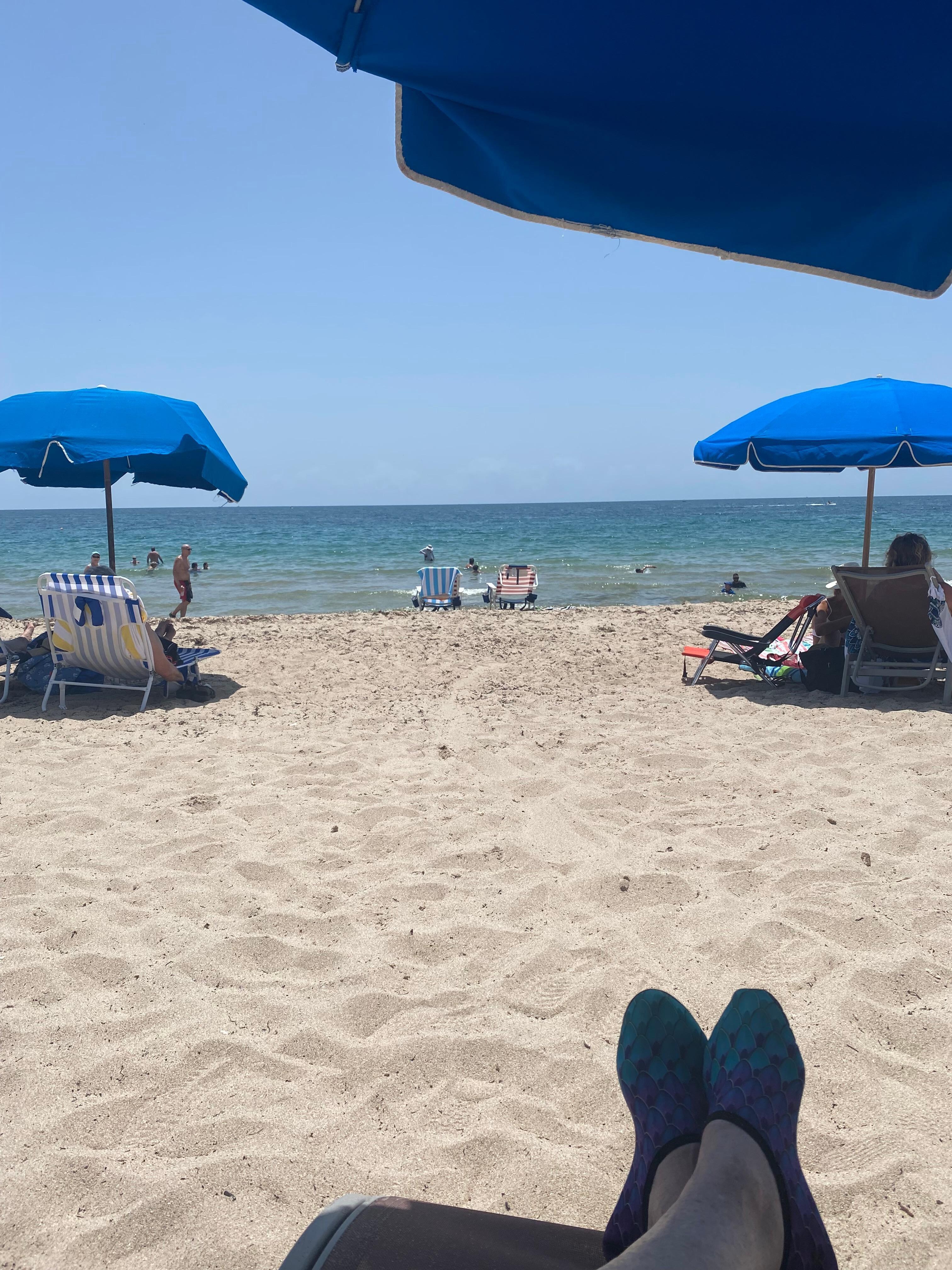 Umbrella, chair and towel rental available. 