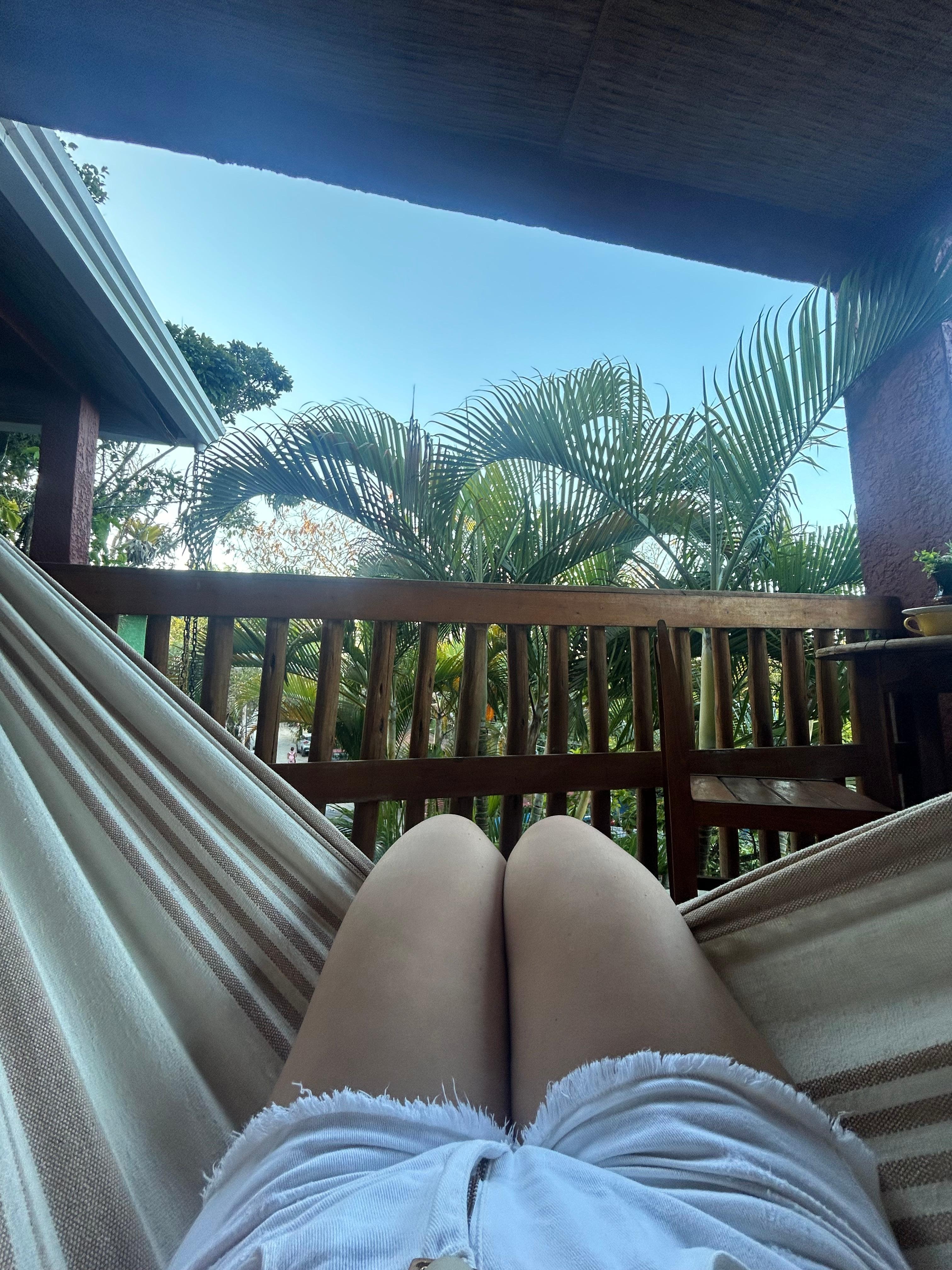 Rede na sacada da suíte 14