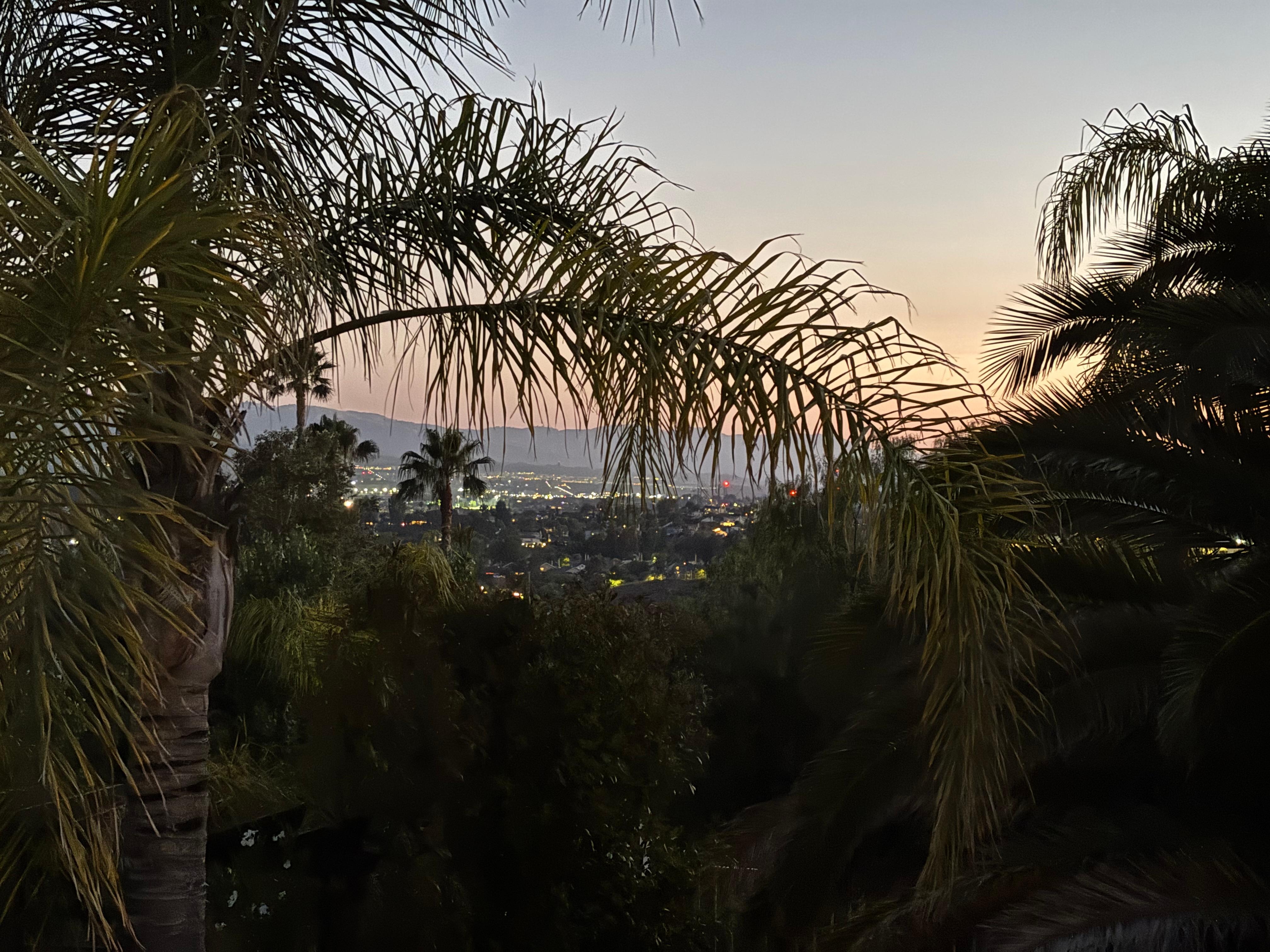 Sunset from master suite balcony. 