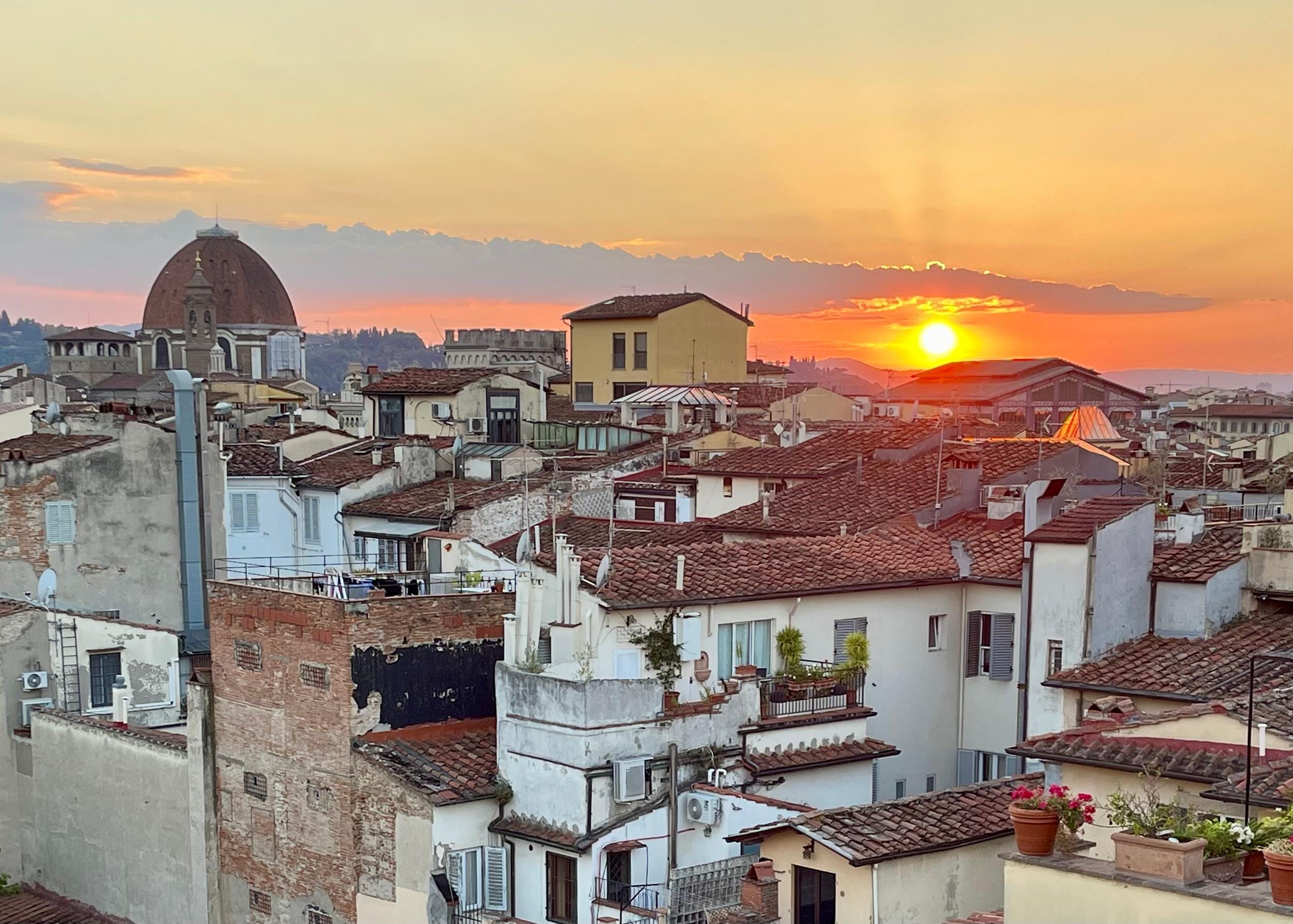 Beautiful sunset view from the patio