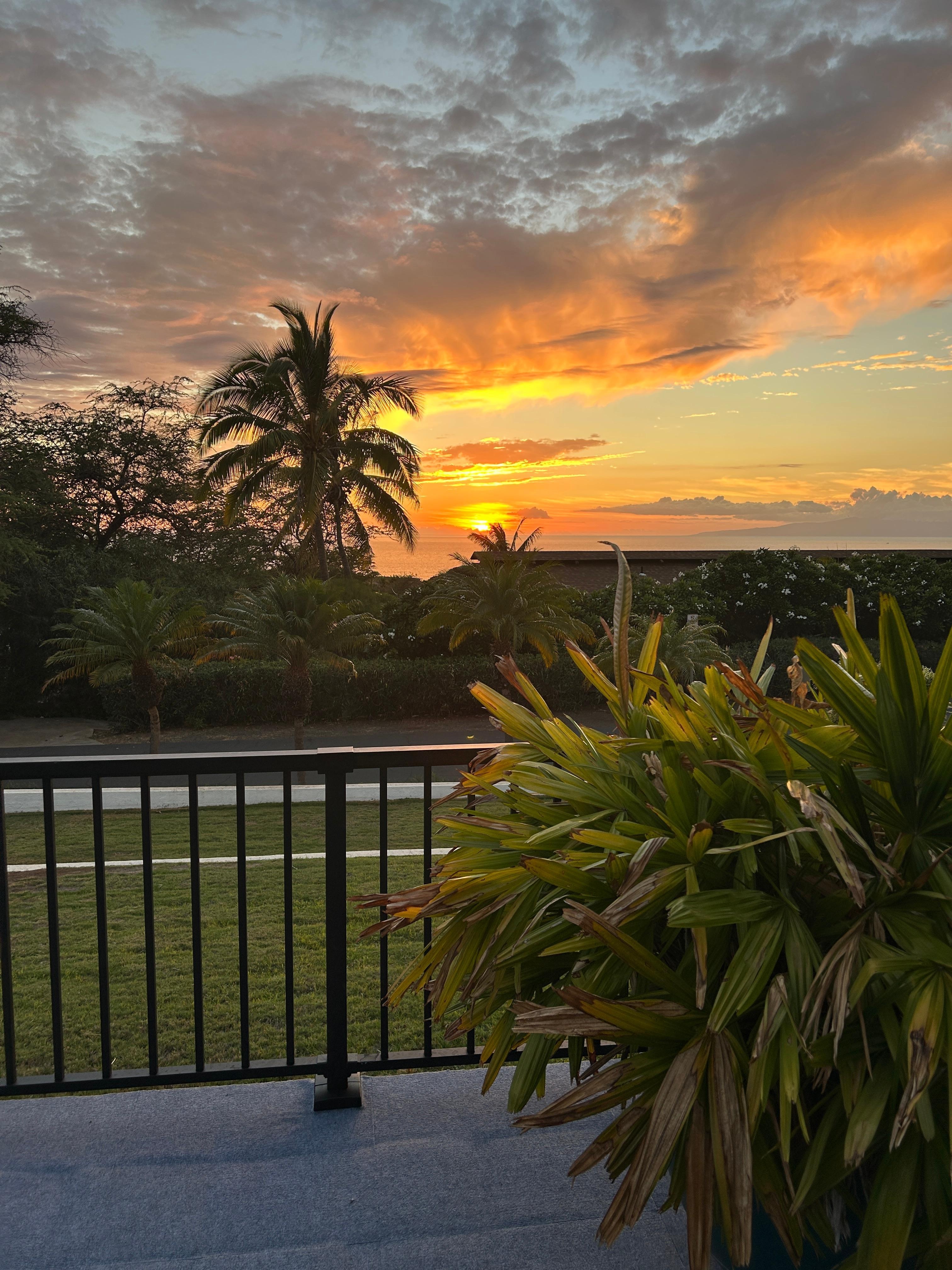 Sunset from the pool deck