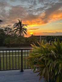 Sunset from the pool deck