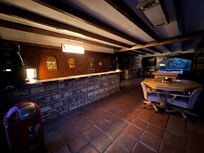 The pool house/ game room