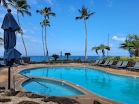 Pool with ocean view.