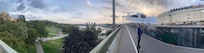 Cykelbro september 2025, Stockholm.
Panorama bild.