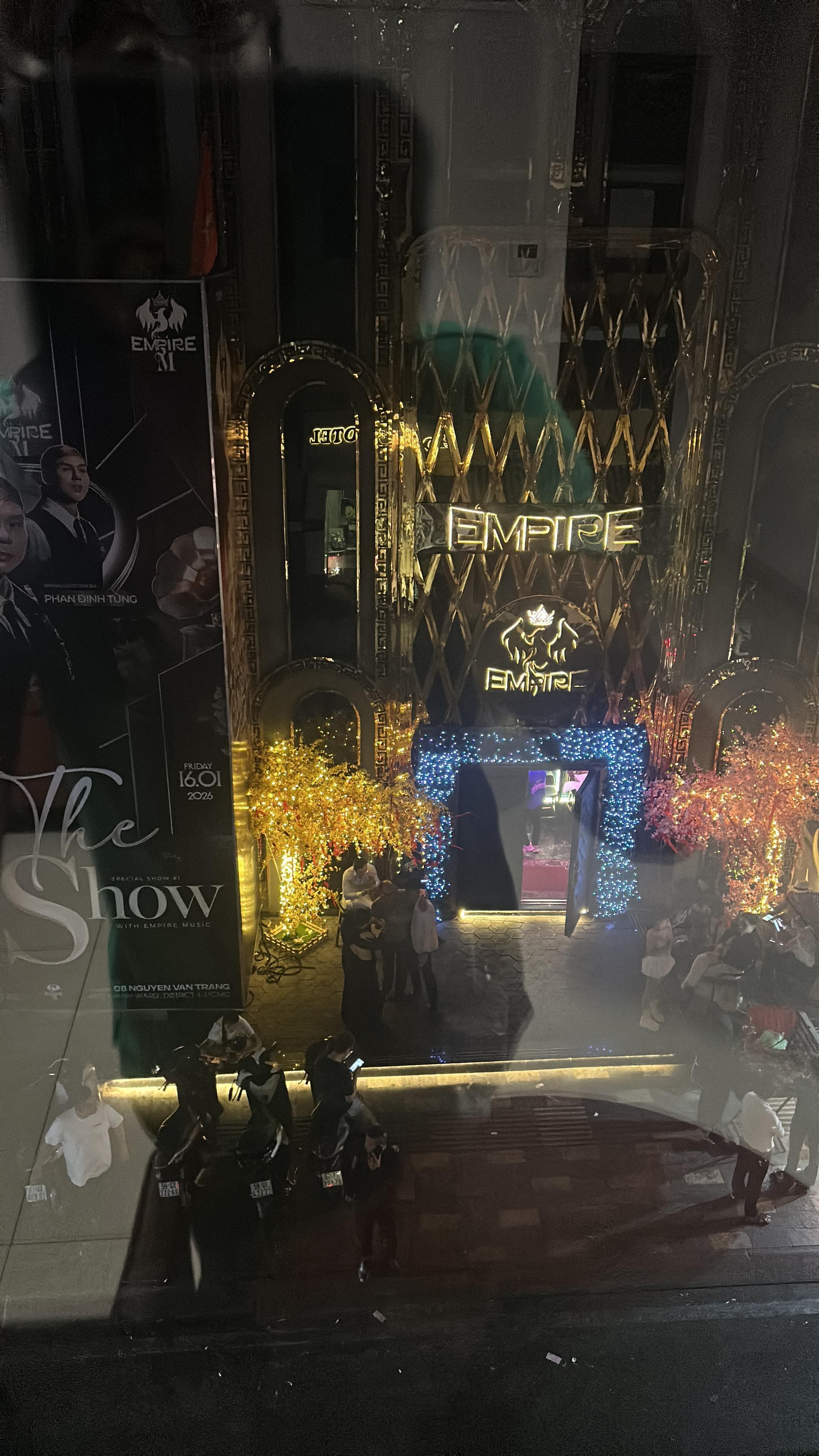 Nightclub directly across the street