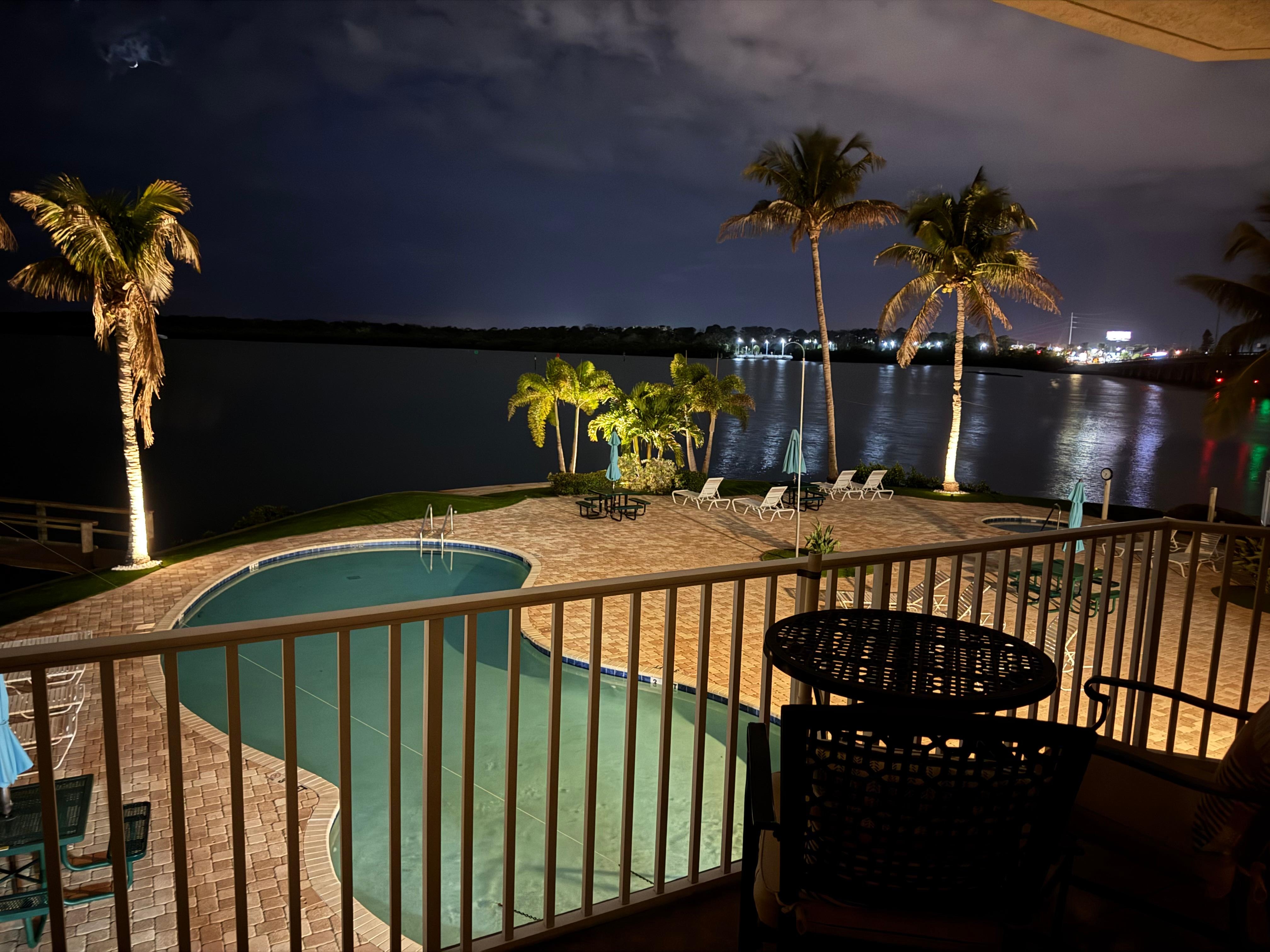 Evening view from the balcony 