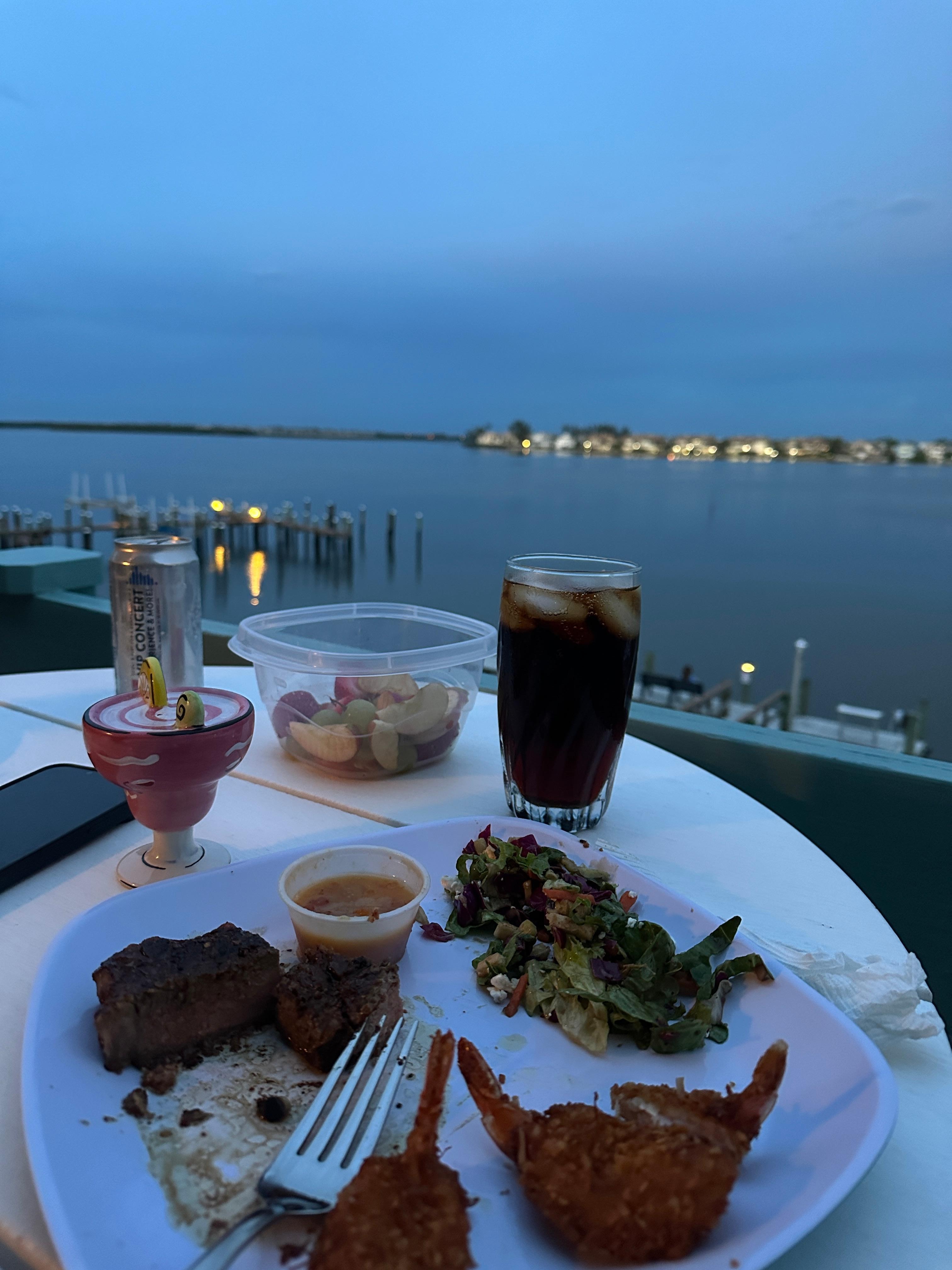 Dinner on the balcony 