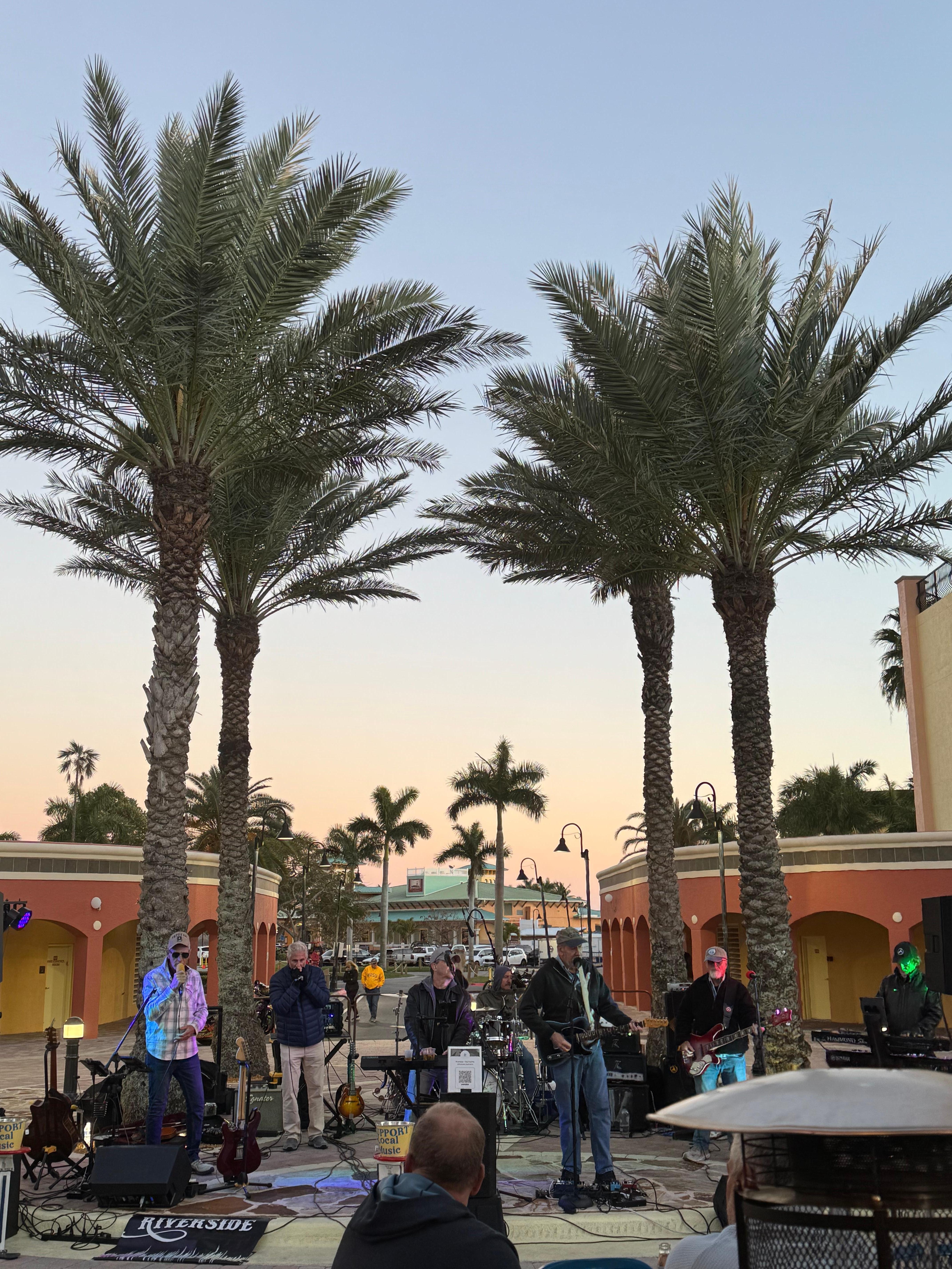 Biker night across the street at Fathoms