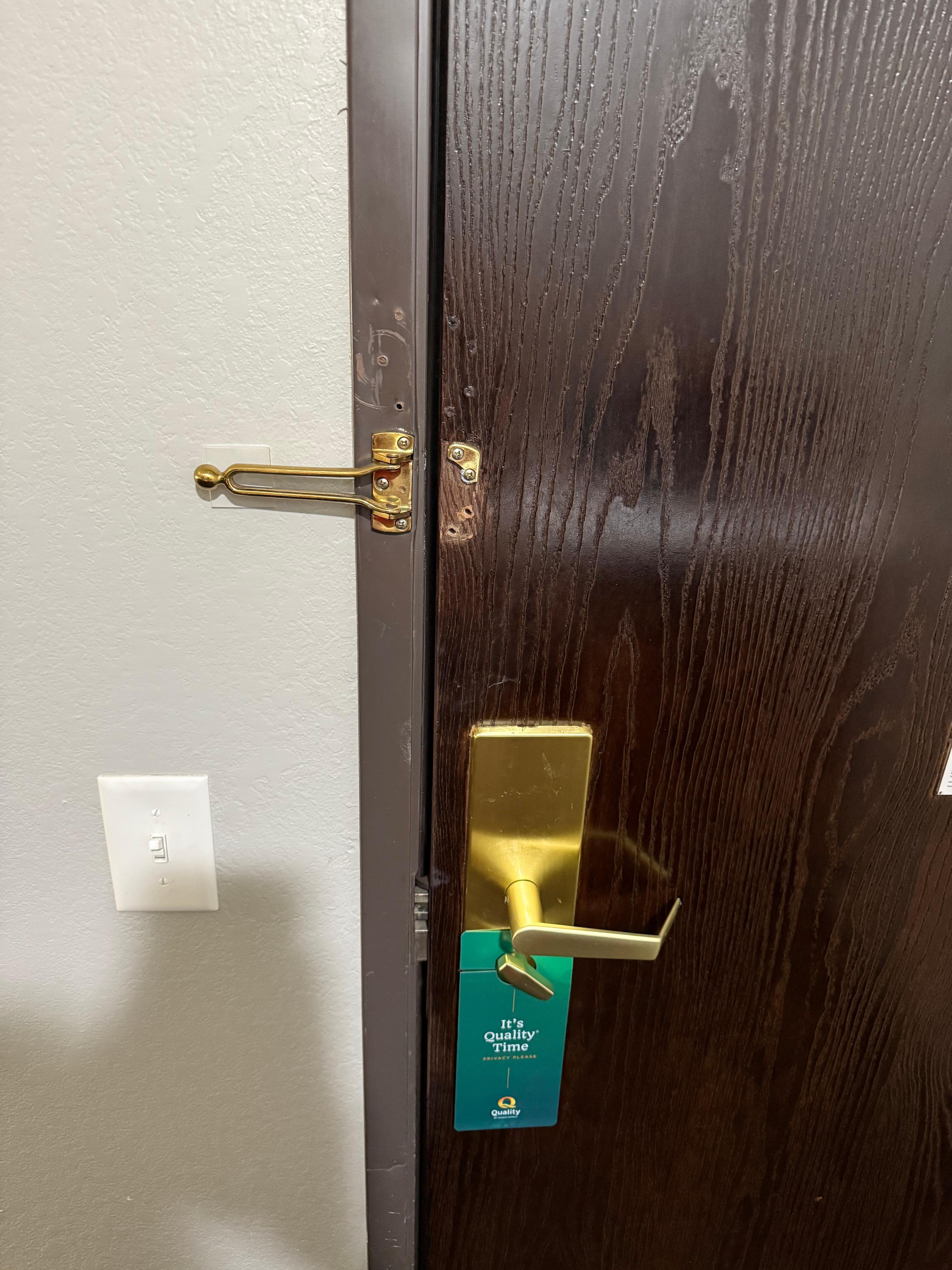 They added the other part the next day but it wasn’t level so it still didn’t lock securely