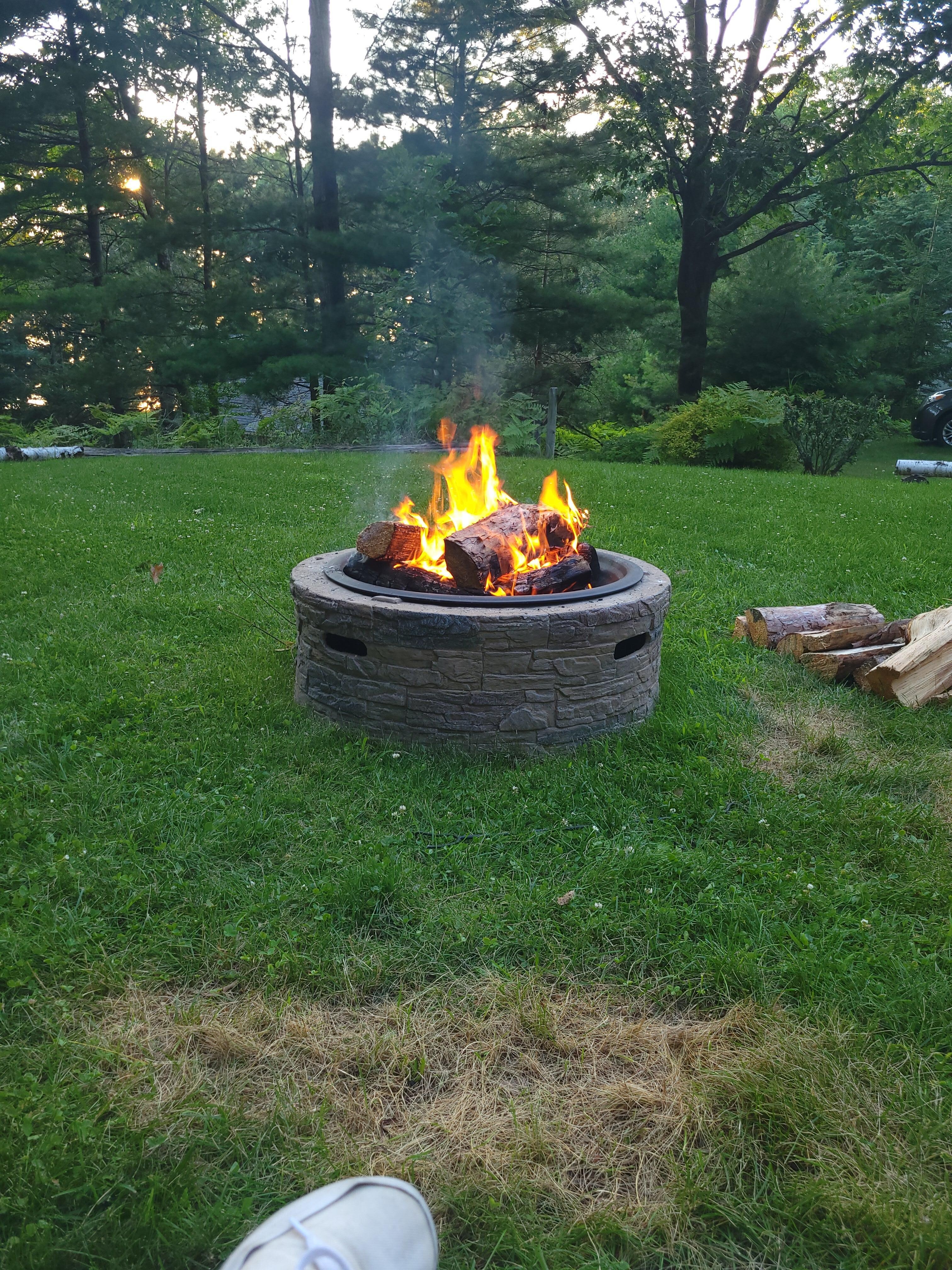 Beautiful evenings for a fire!