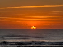 Sunrise from the master bedroom!