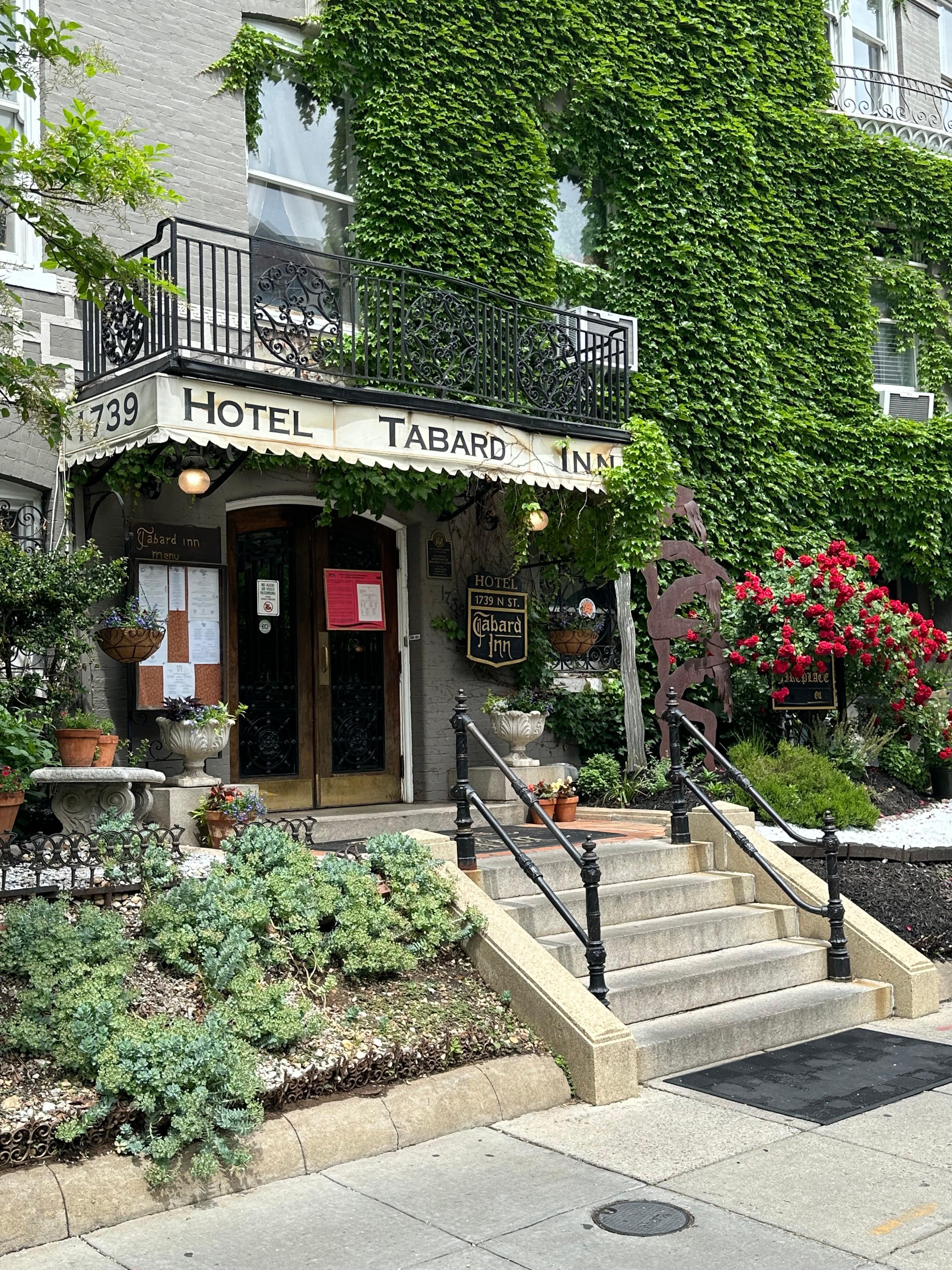 Tabard Inn front door.