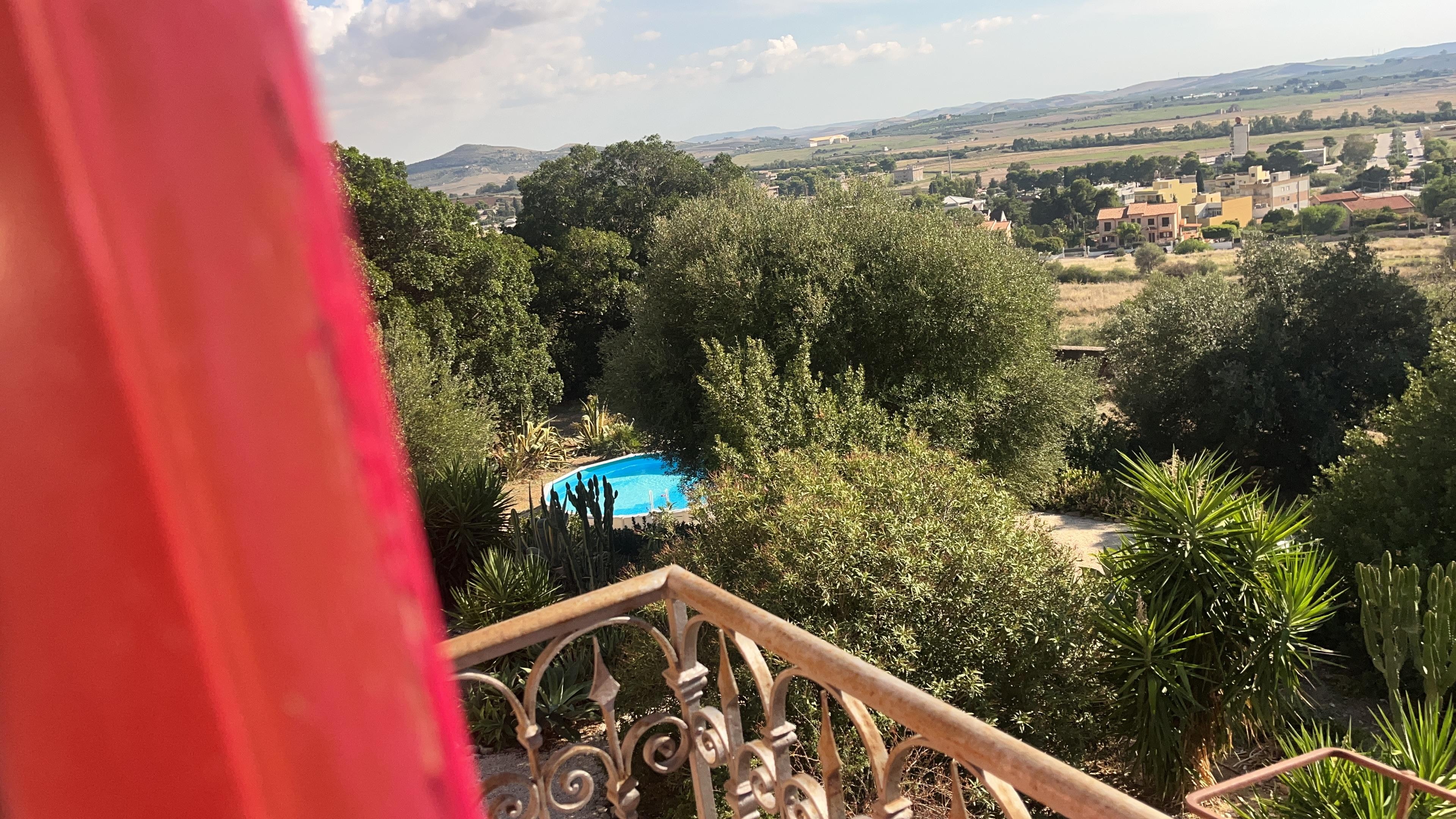 The view from the master bedroom window 