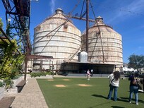 The silos in Waco at the magnolia empire.