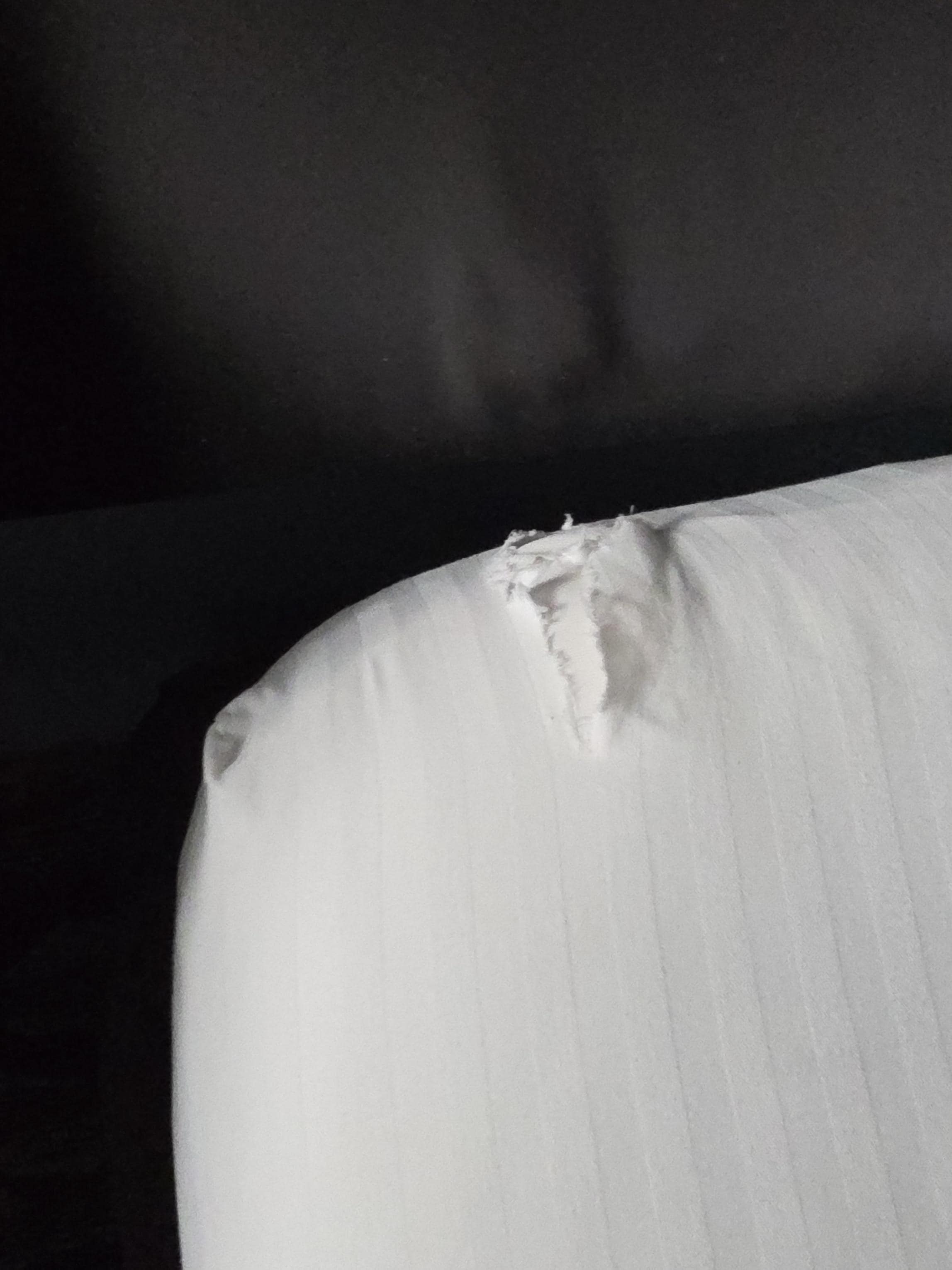 torn bedsheets