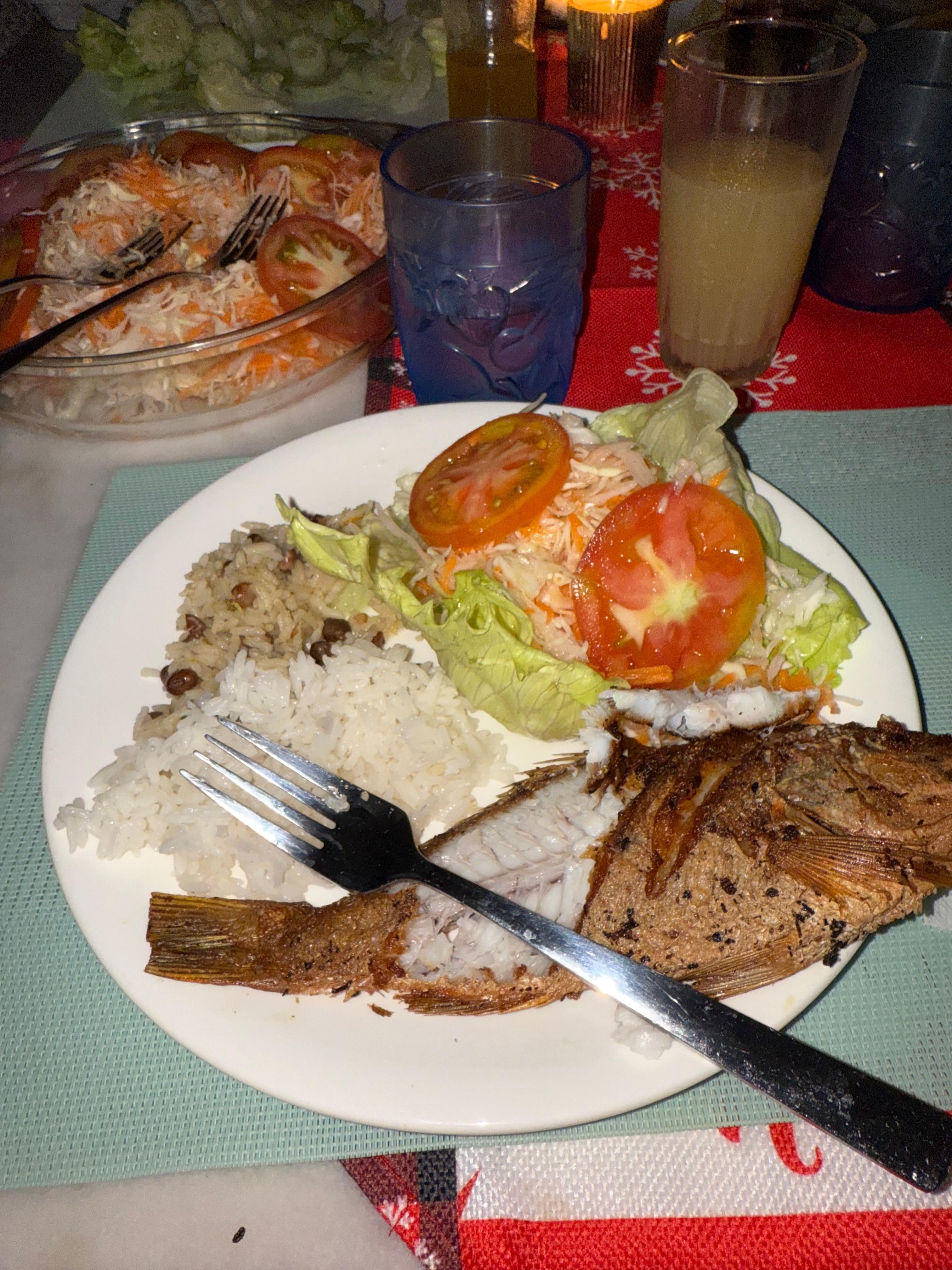 Our home cooked birthday dinner