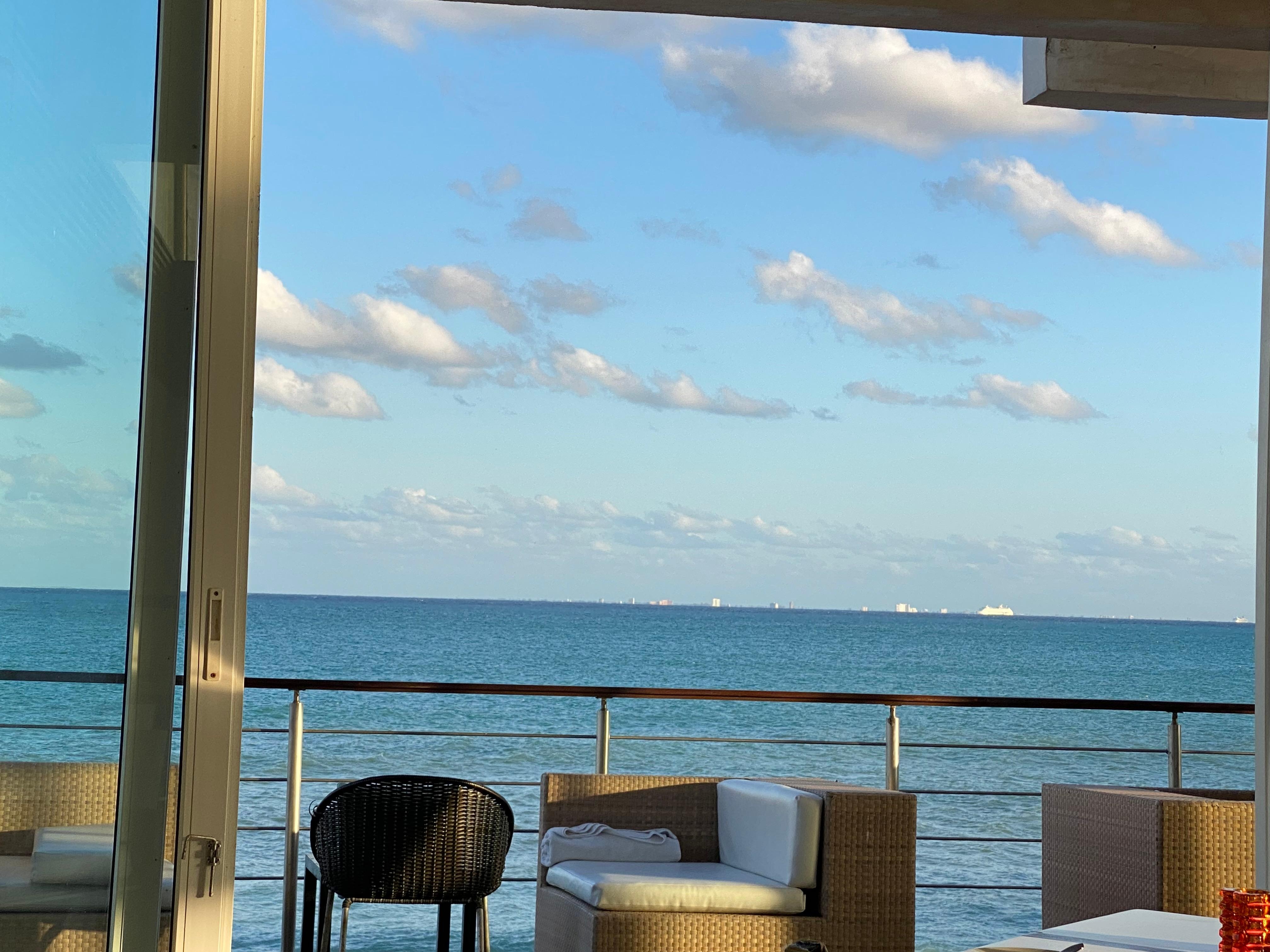 View from Aguamarina restaurant 