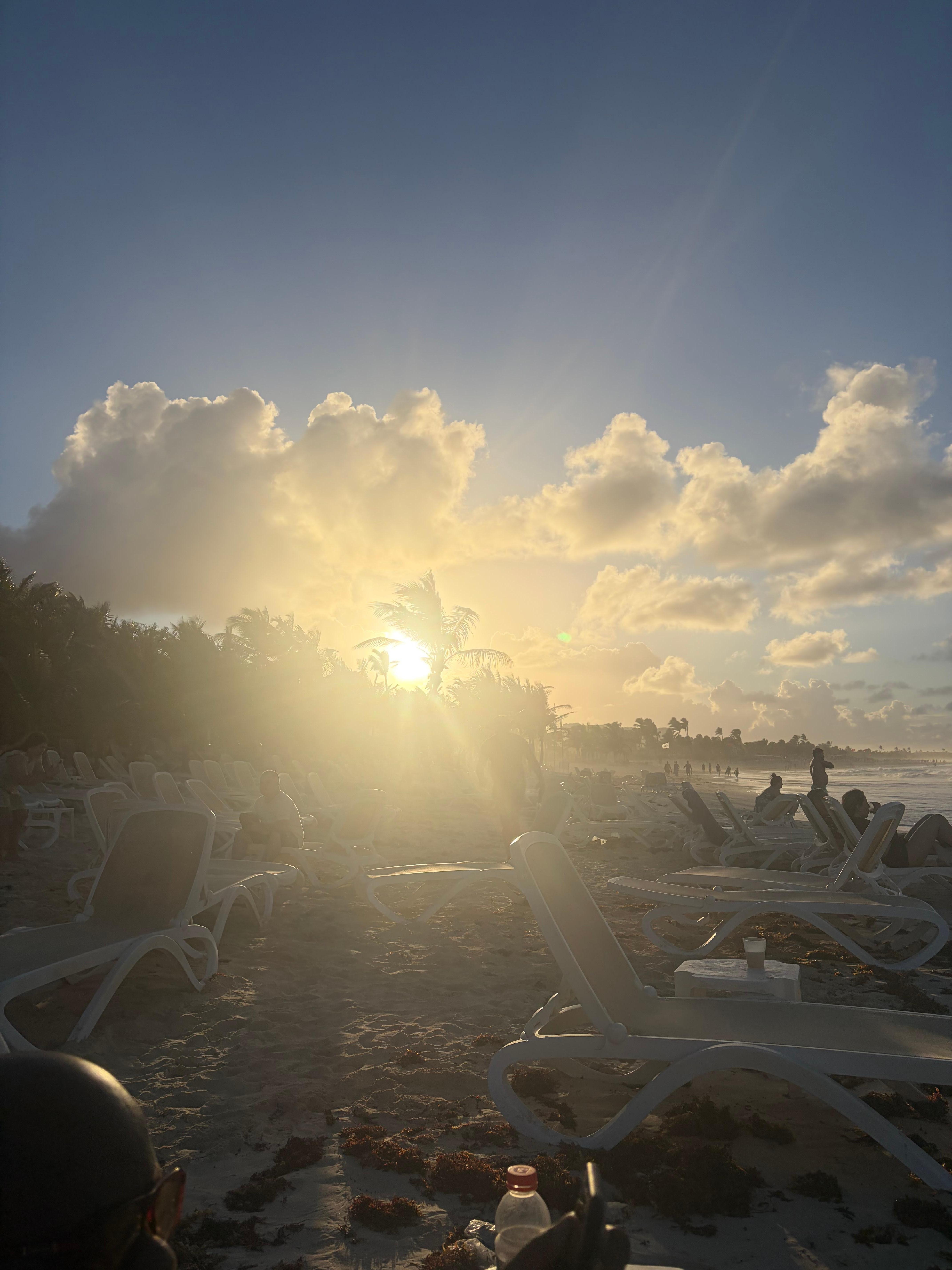 Beautiful sunset at the beach