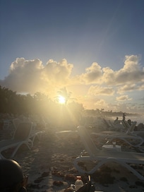Beautiful sunset at the beach