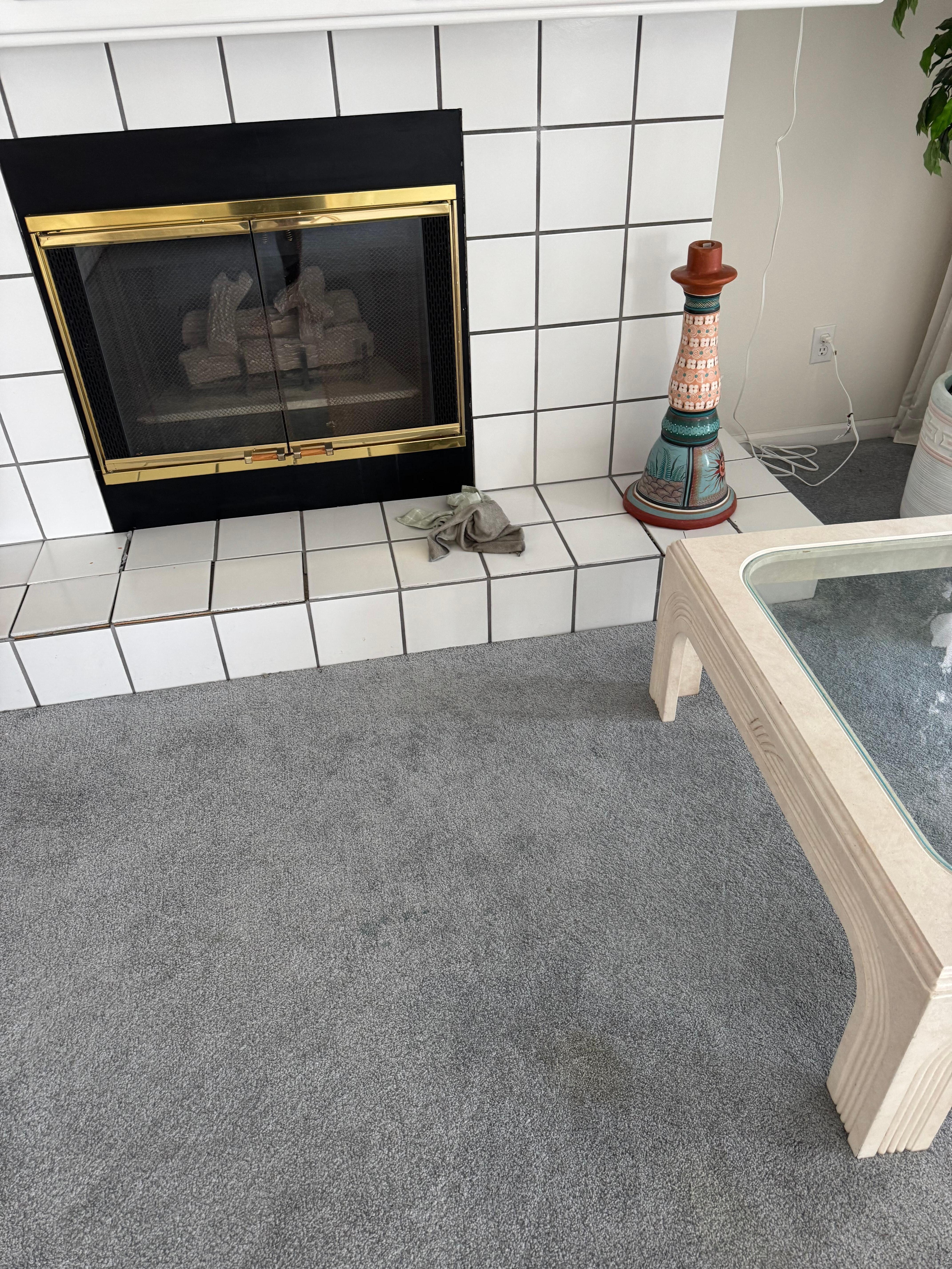 Looked like they started to clean but never finished. 