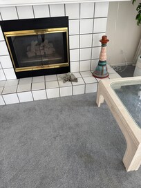 Looked like they started to clean but never finished.