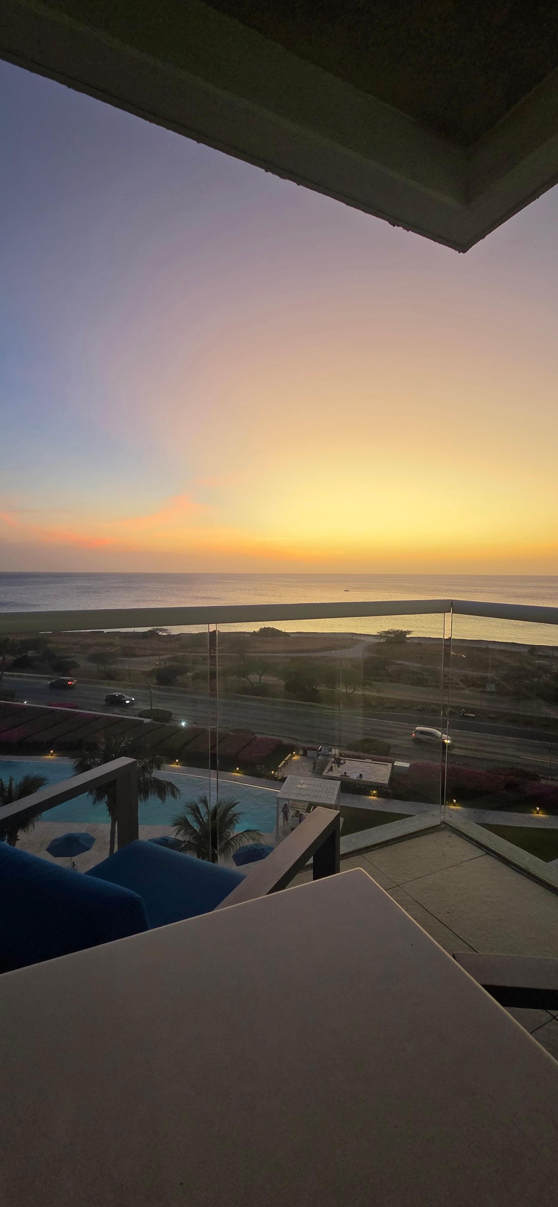 Sunset from the balcony
