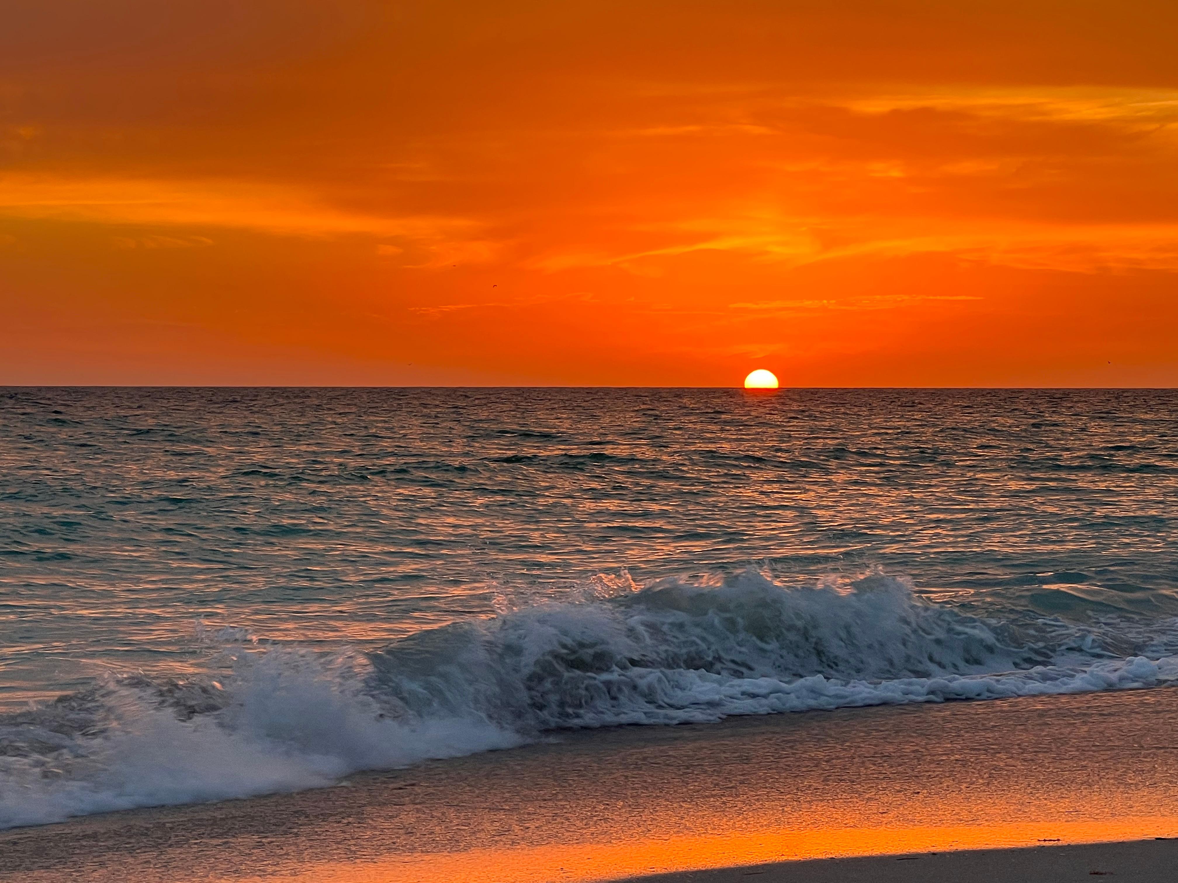 Sunset from the tiki bar.
