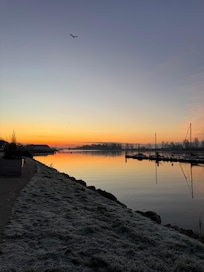 Sunrise view outside