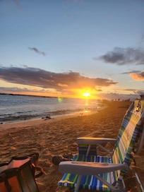 Beach chair and cooler
