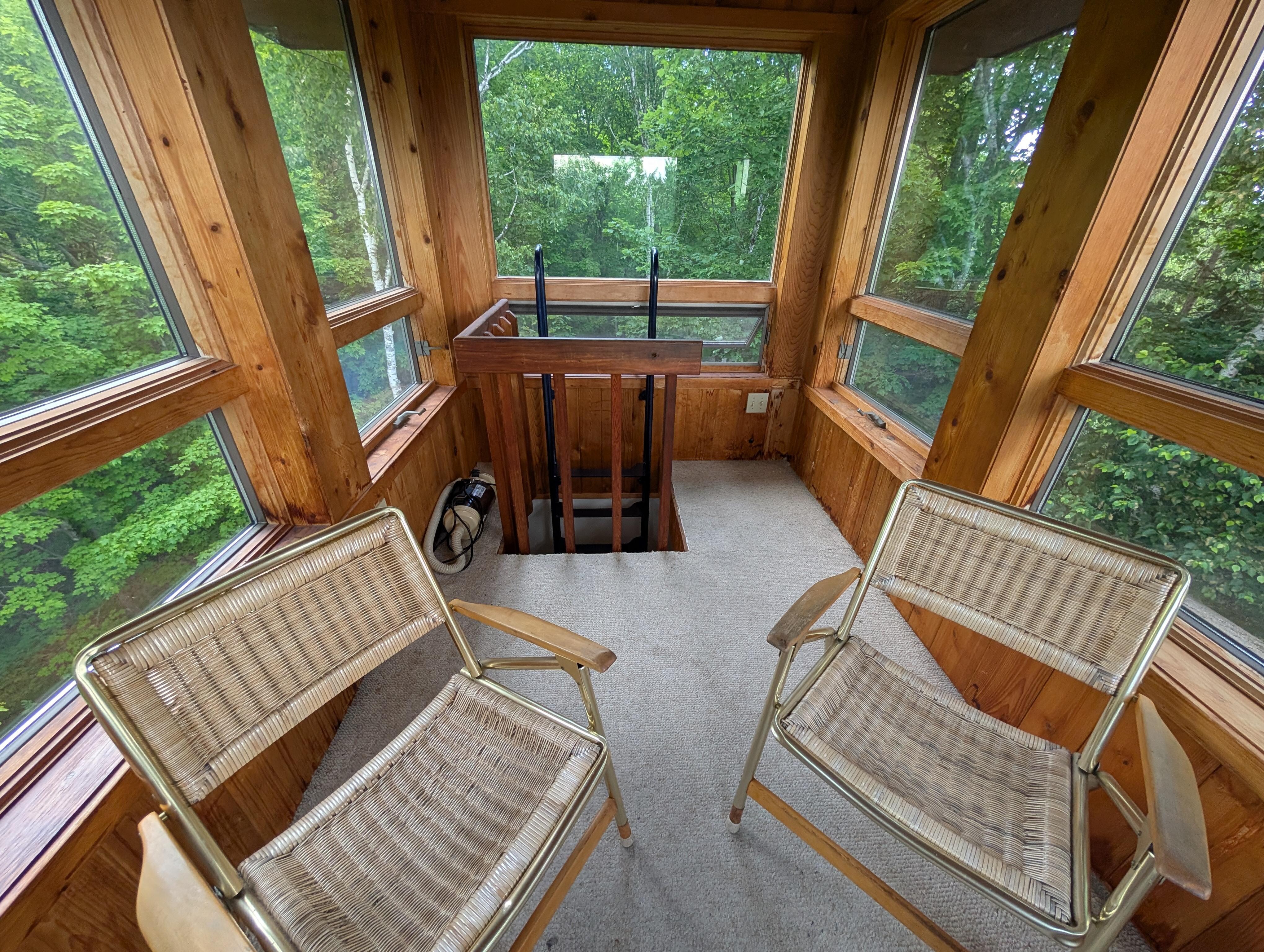 View of the Crows nest, one of the most unique features of the home.