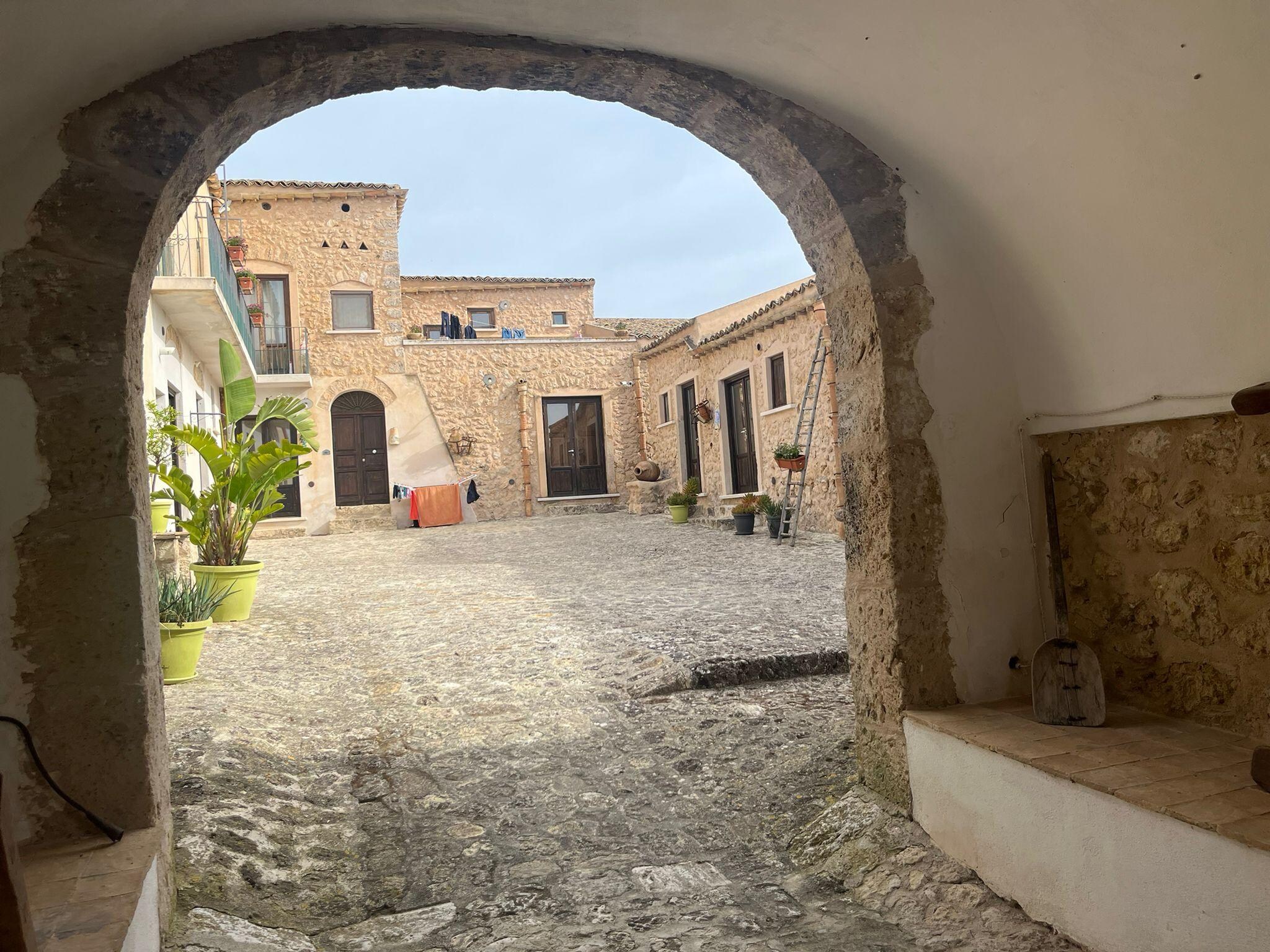 Inner yard with rooms