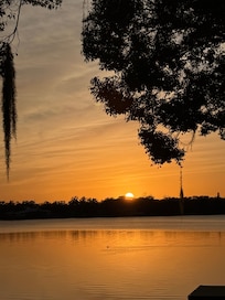 Sunset on Lake Gertrude.
