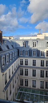 Daytime view from room. Rear facing room