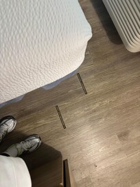 The floors inside the room again