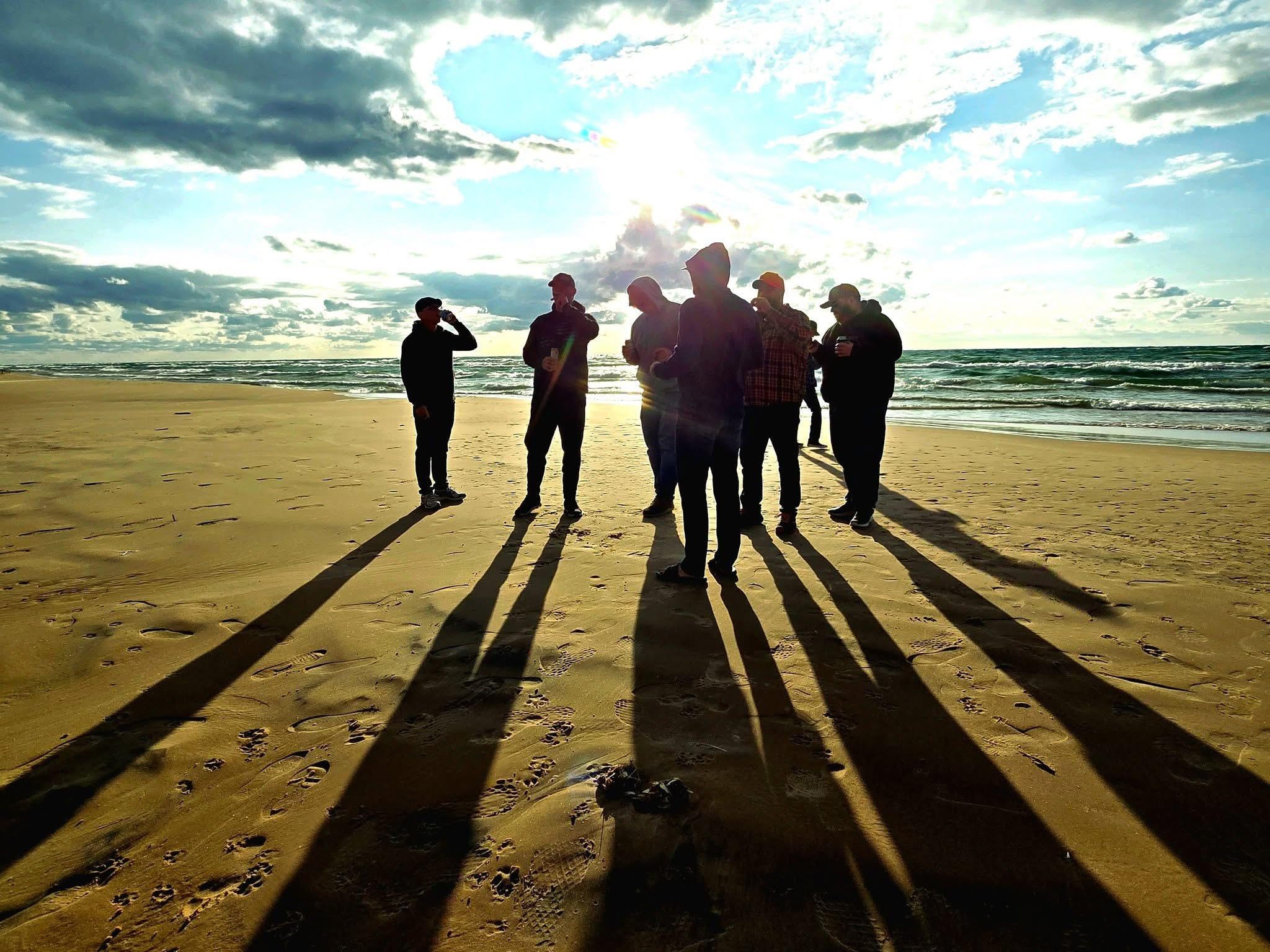 Sunset on the lakeshore