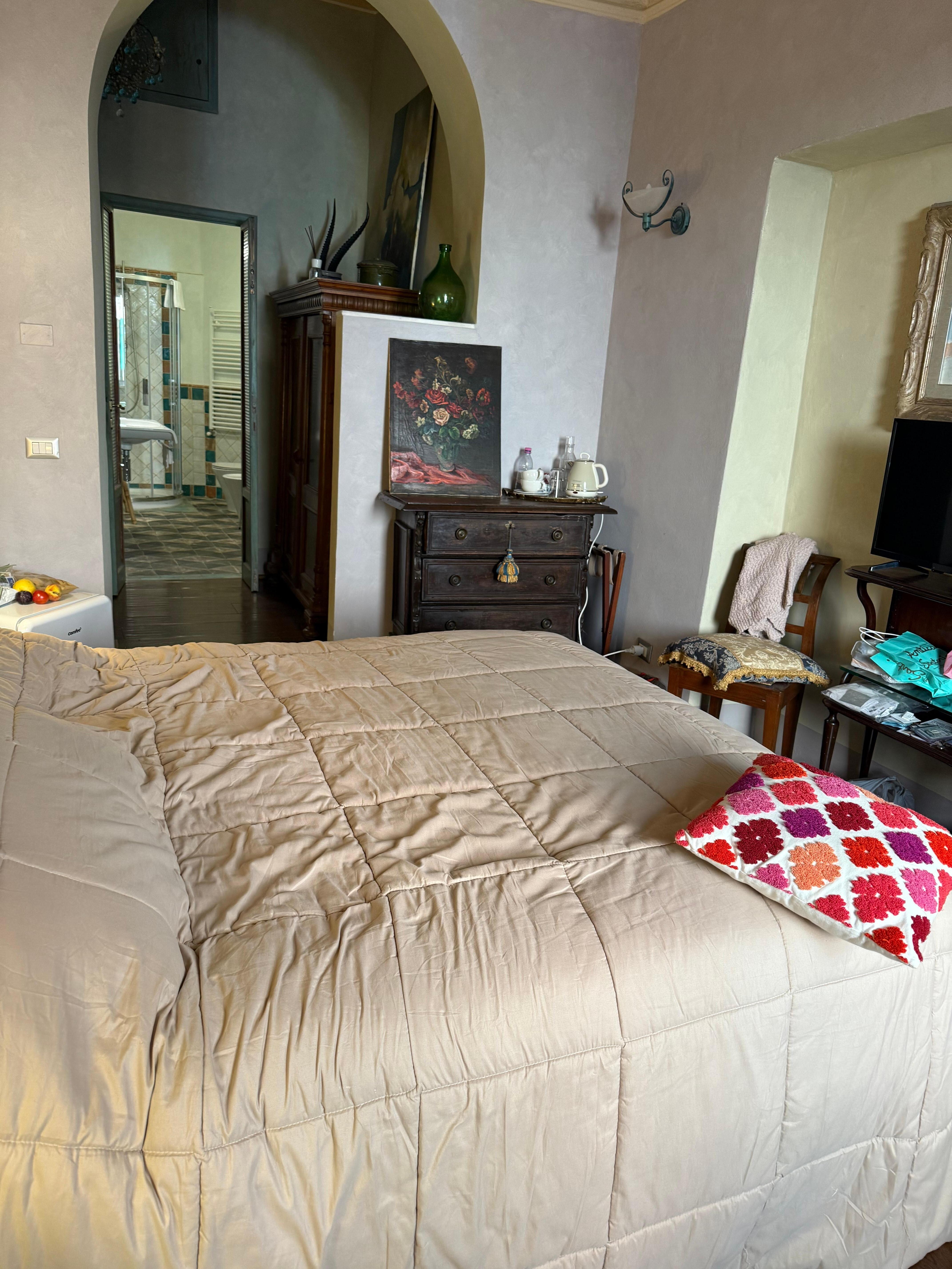 This is more of a suite than a hotel room. We were very impressed and felt like we had so much space in the middle of the historic district.