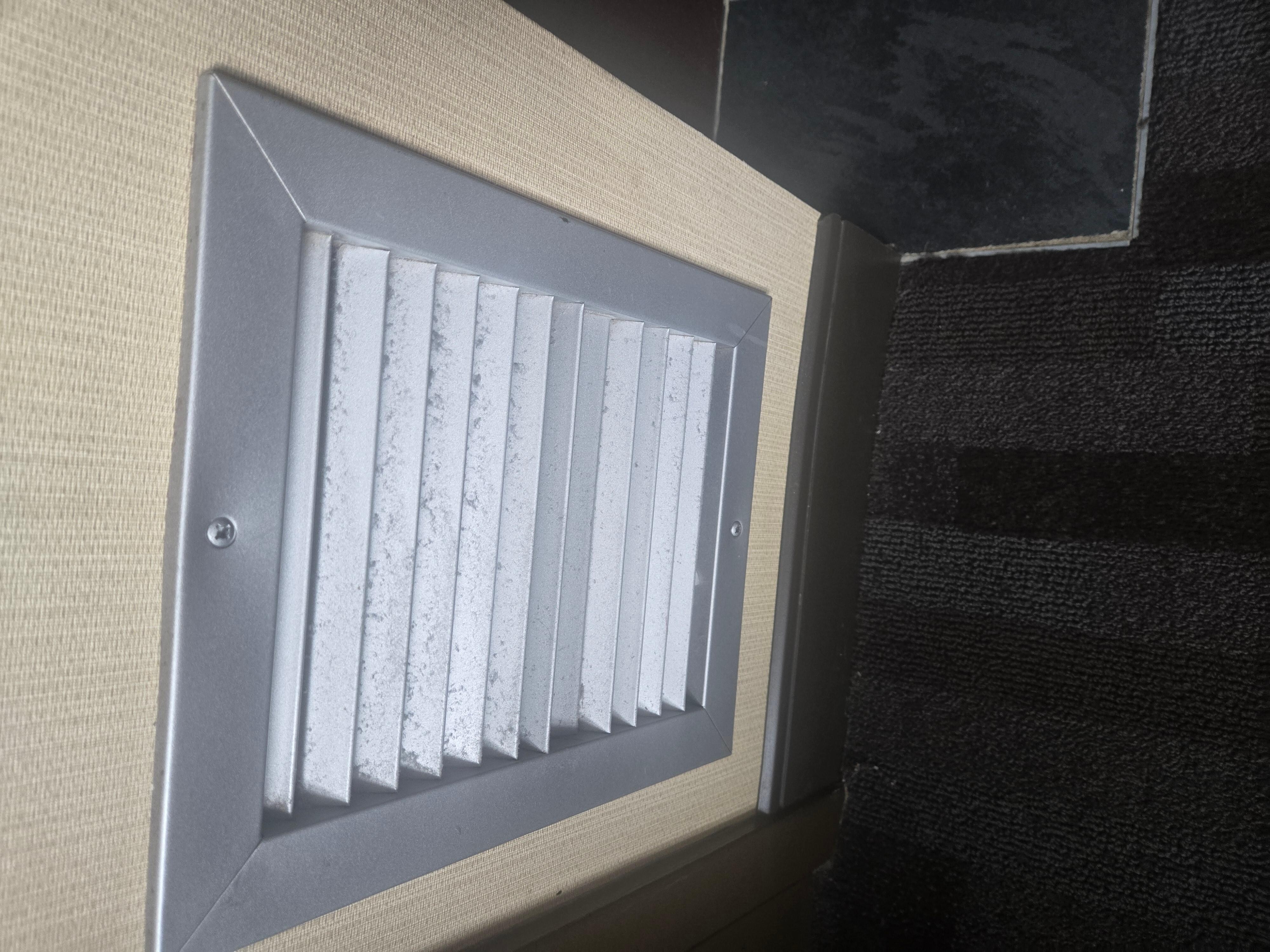 Dirty air vent in room