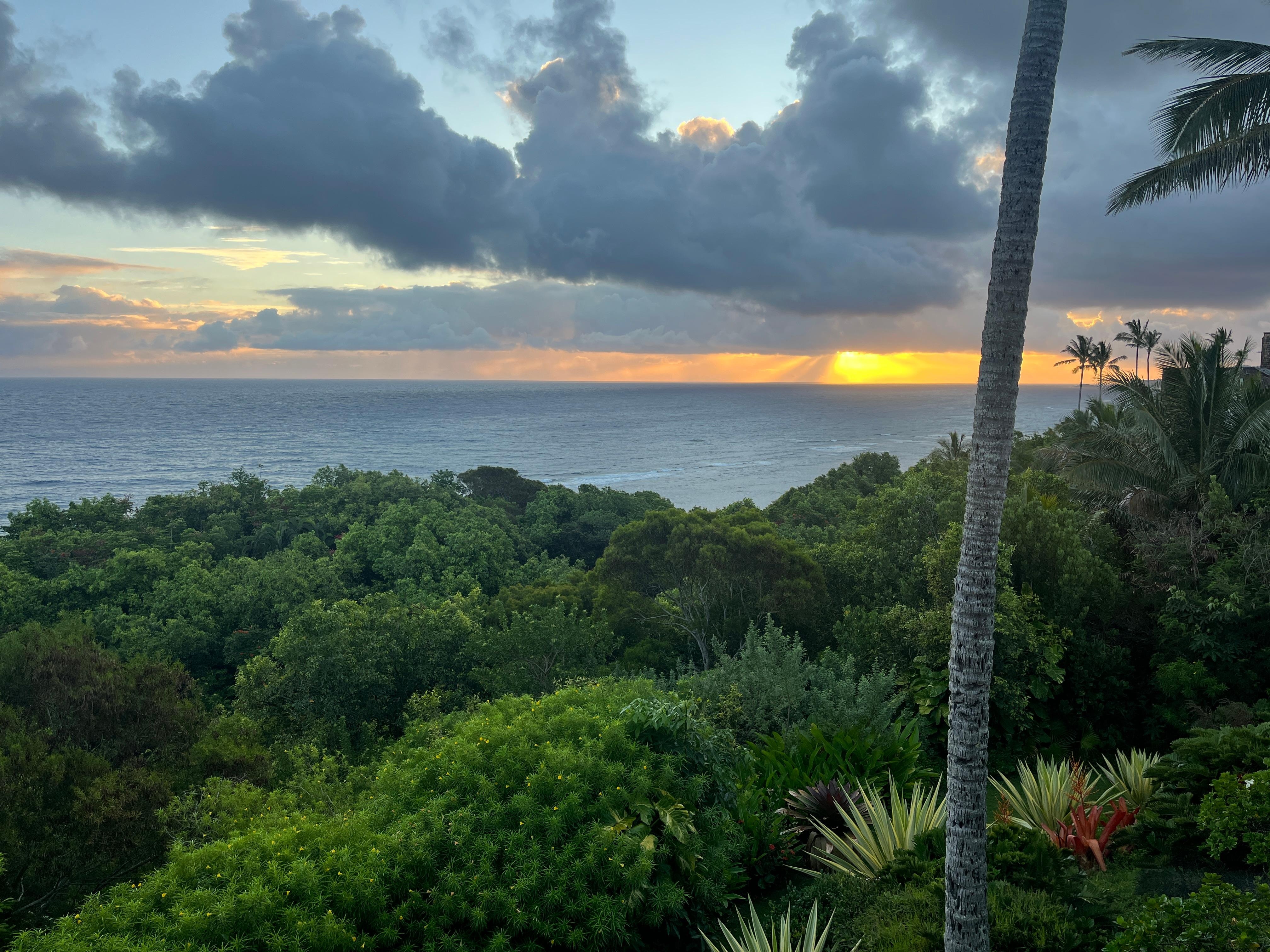 Sunrise from the deck