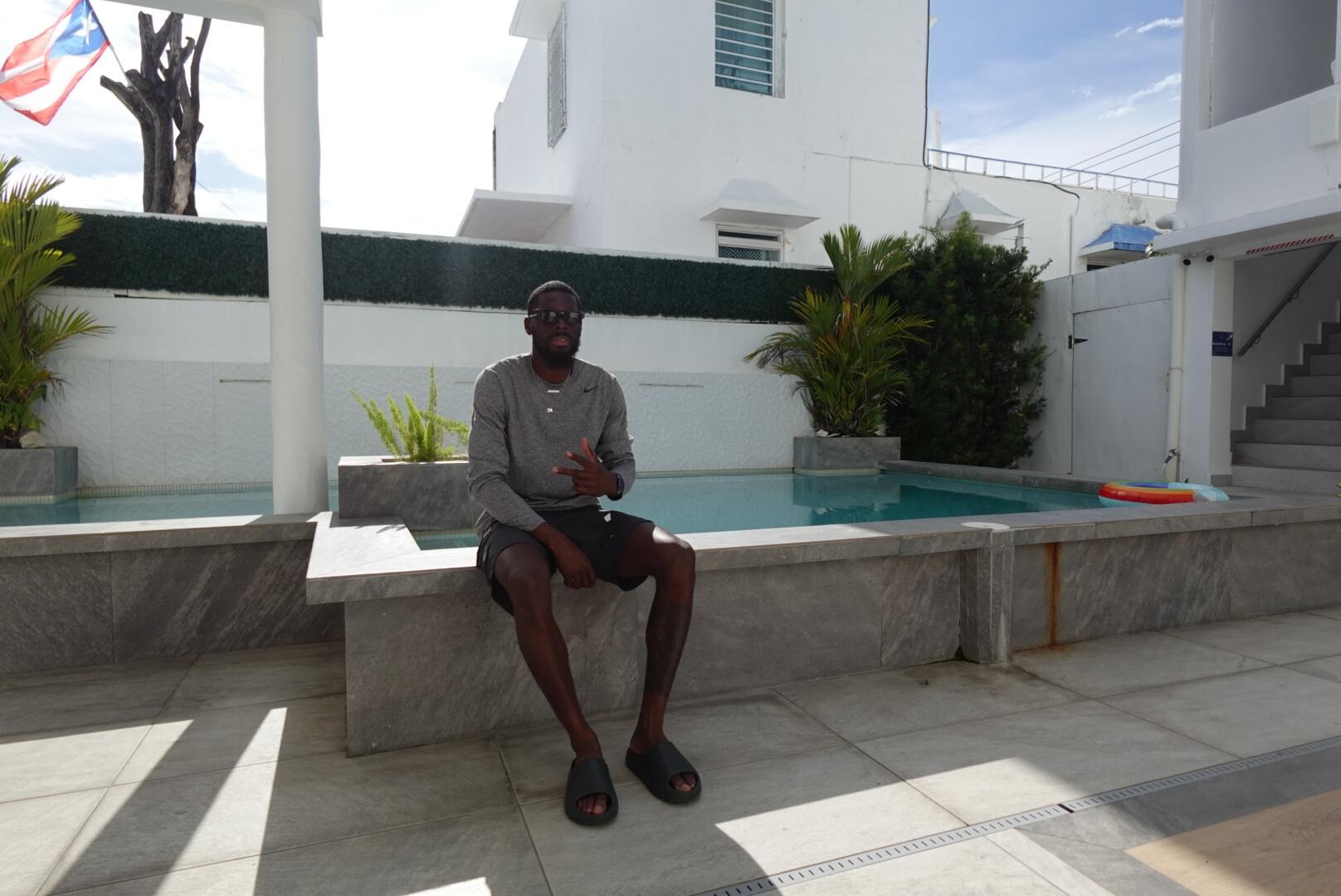 chillin by the pool